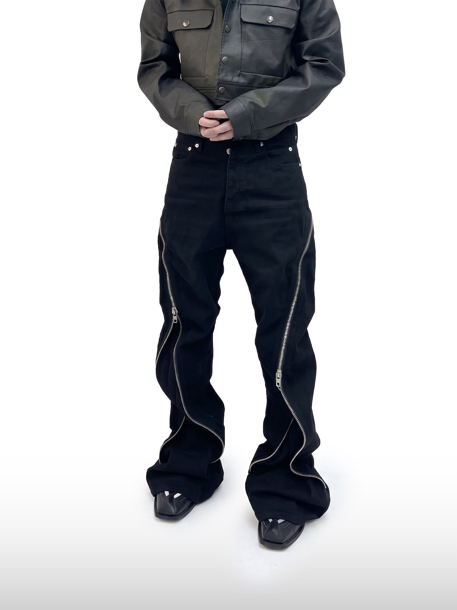 Apex-jeans met ritssluiting