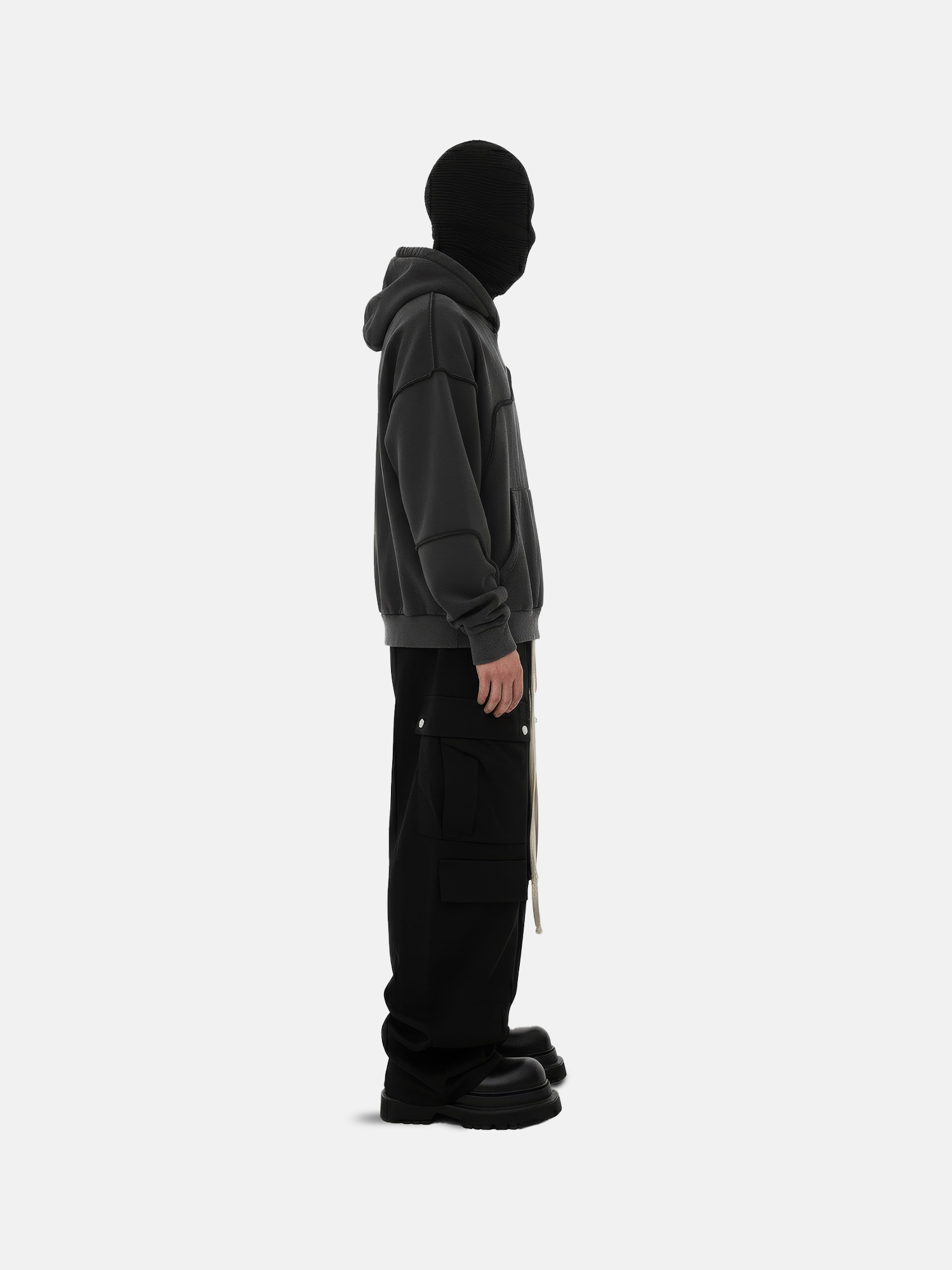 Sudadera con capucha Black Wave Seam