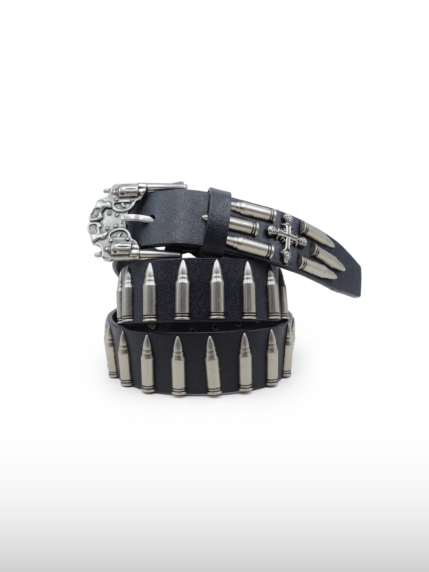Bullet Revolver Leather Belt