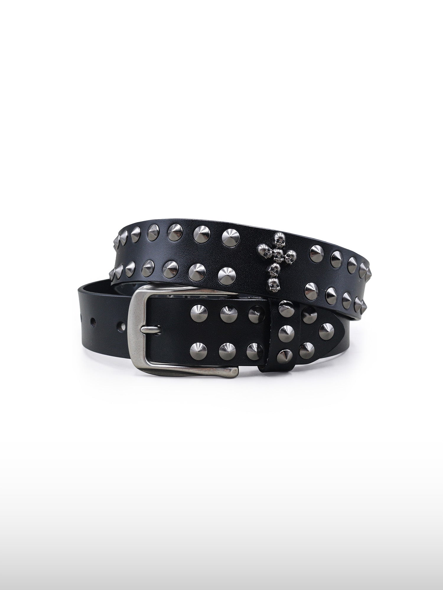 Studded Skull Cross Belt