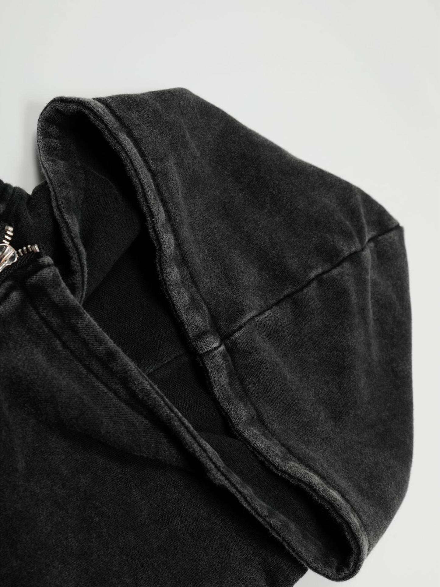 Black Asymmetric Hoodie