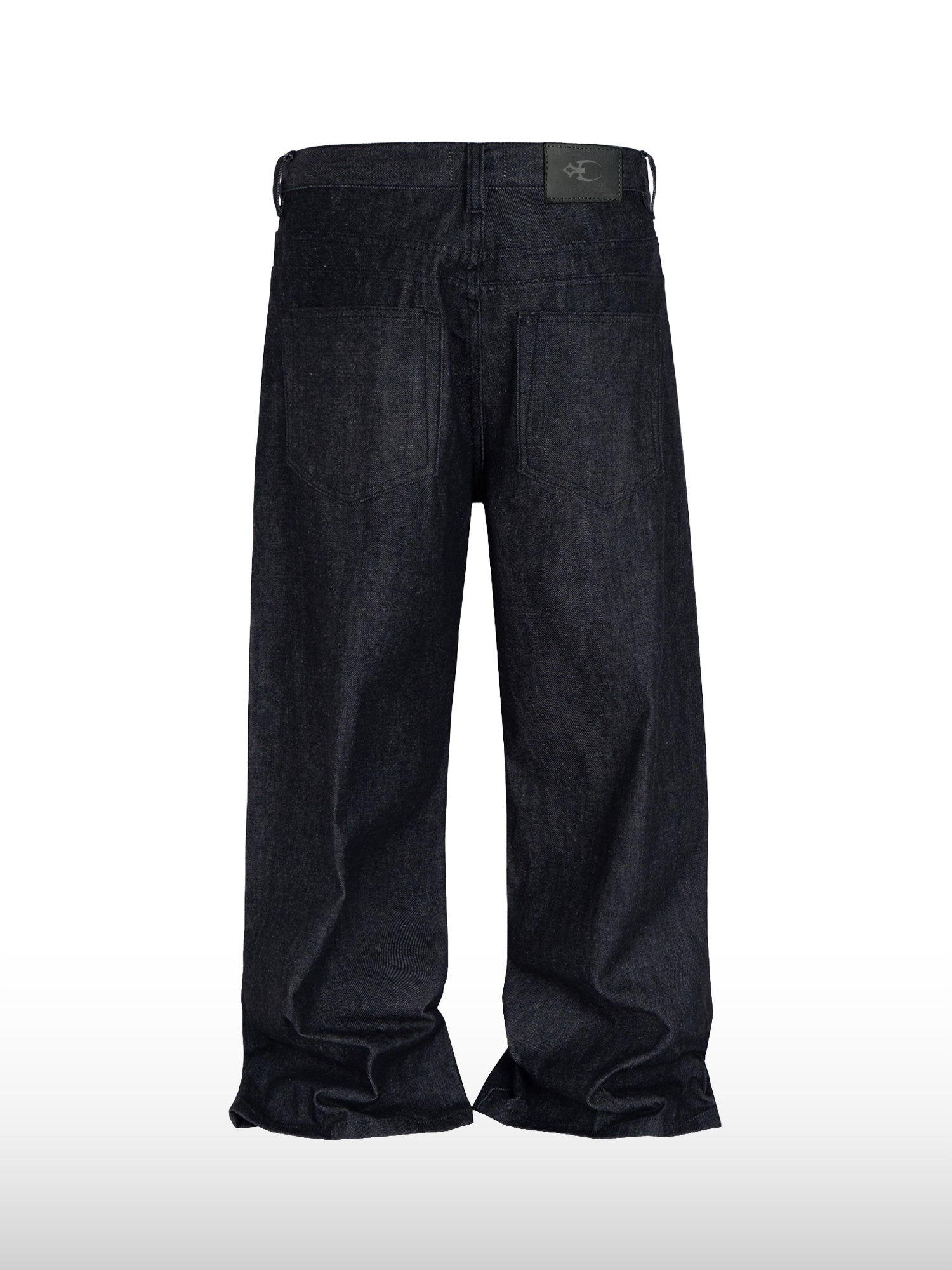 Wijde jeans met knoopsluiting