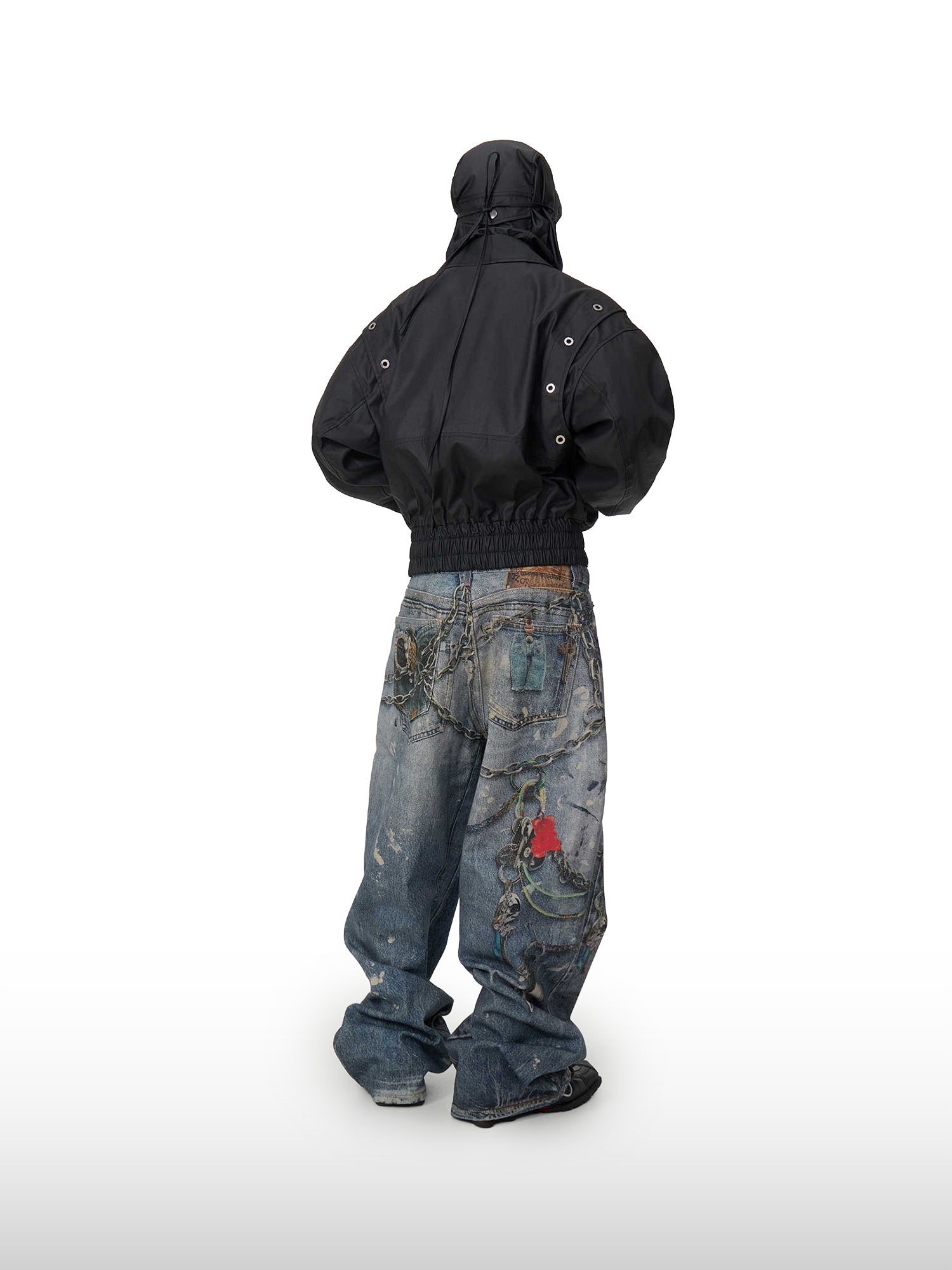 Chain Artifact-jeans