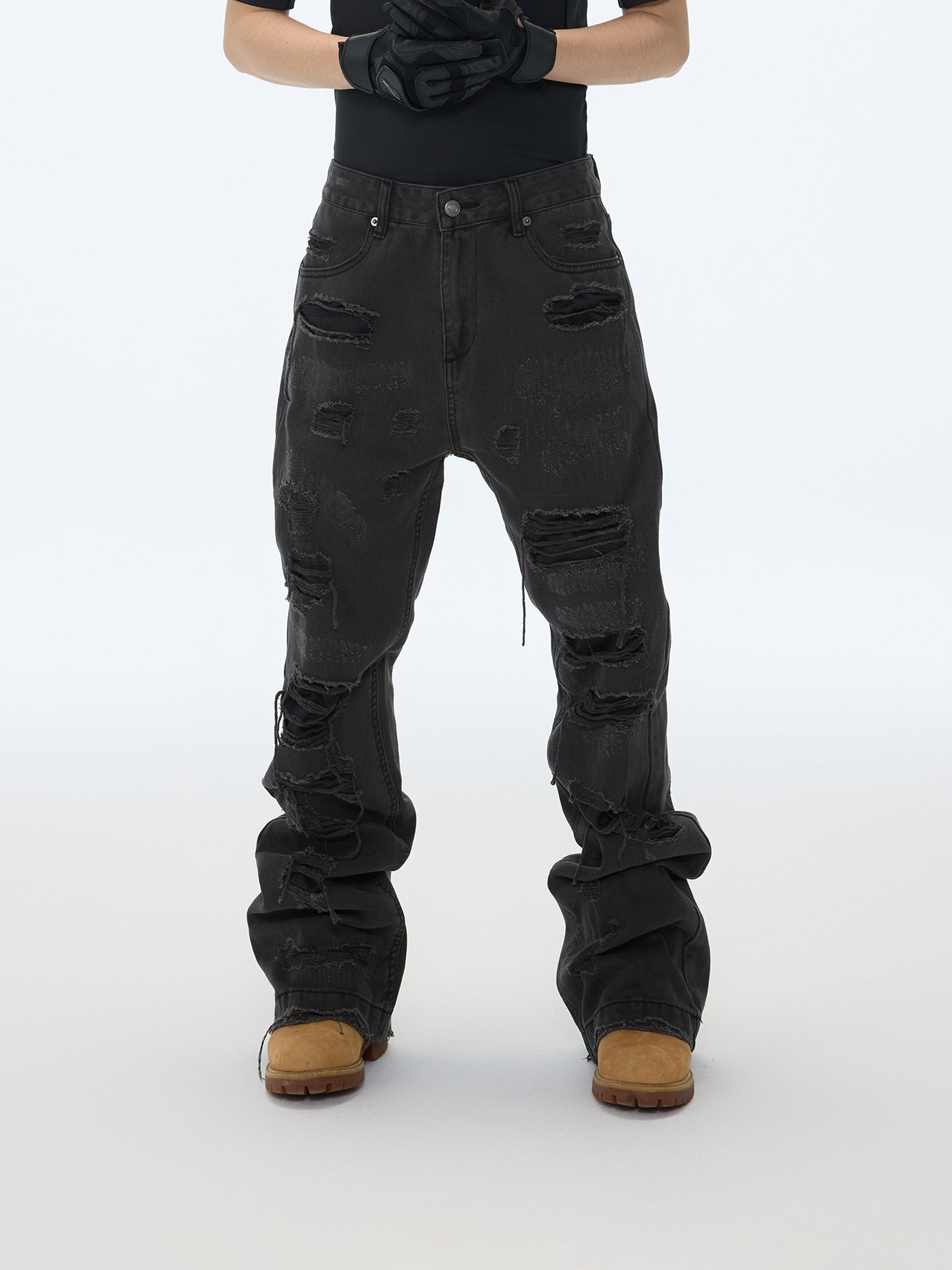 Charcoal Rip Jeans
