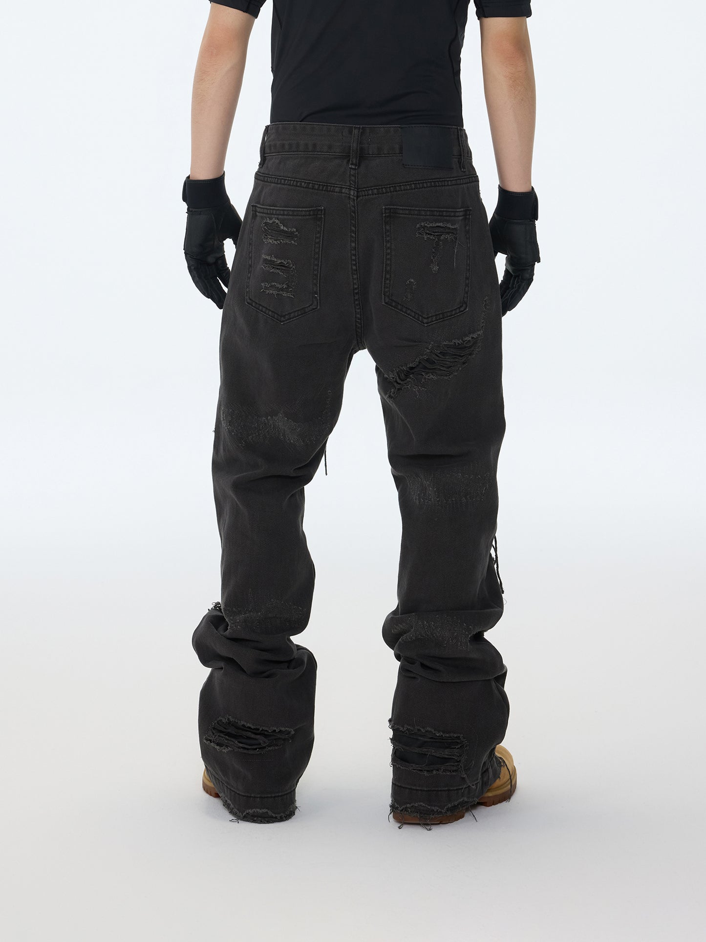 Charcoal Rip Jeans