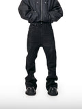 Coated Flare Jeans