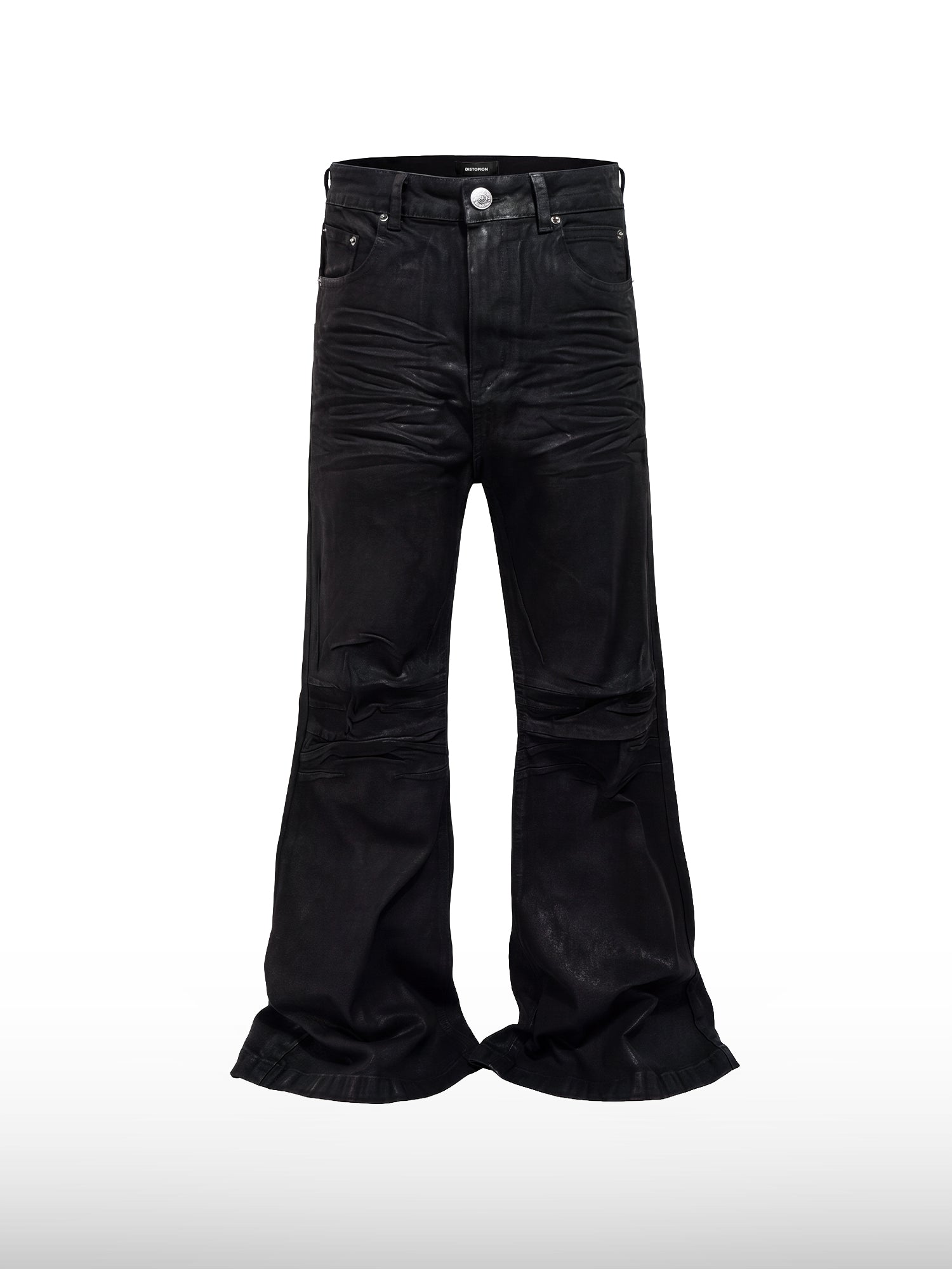 Coated Flare Jeans