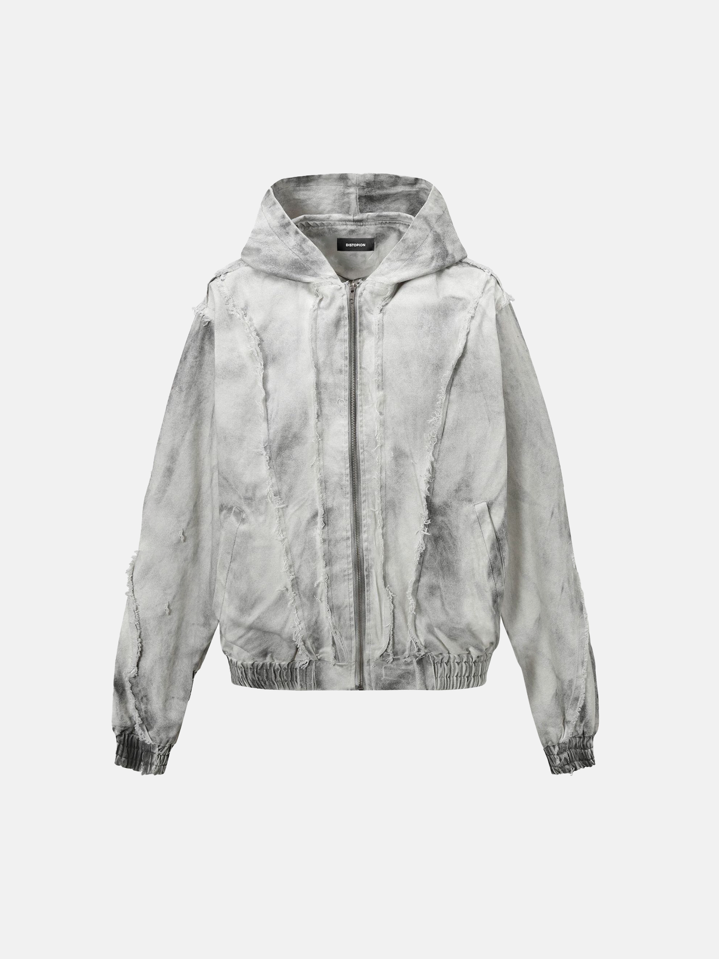 Veste Sweat à Capuche Effilochée Urbaine