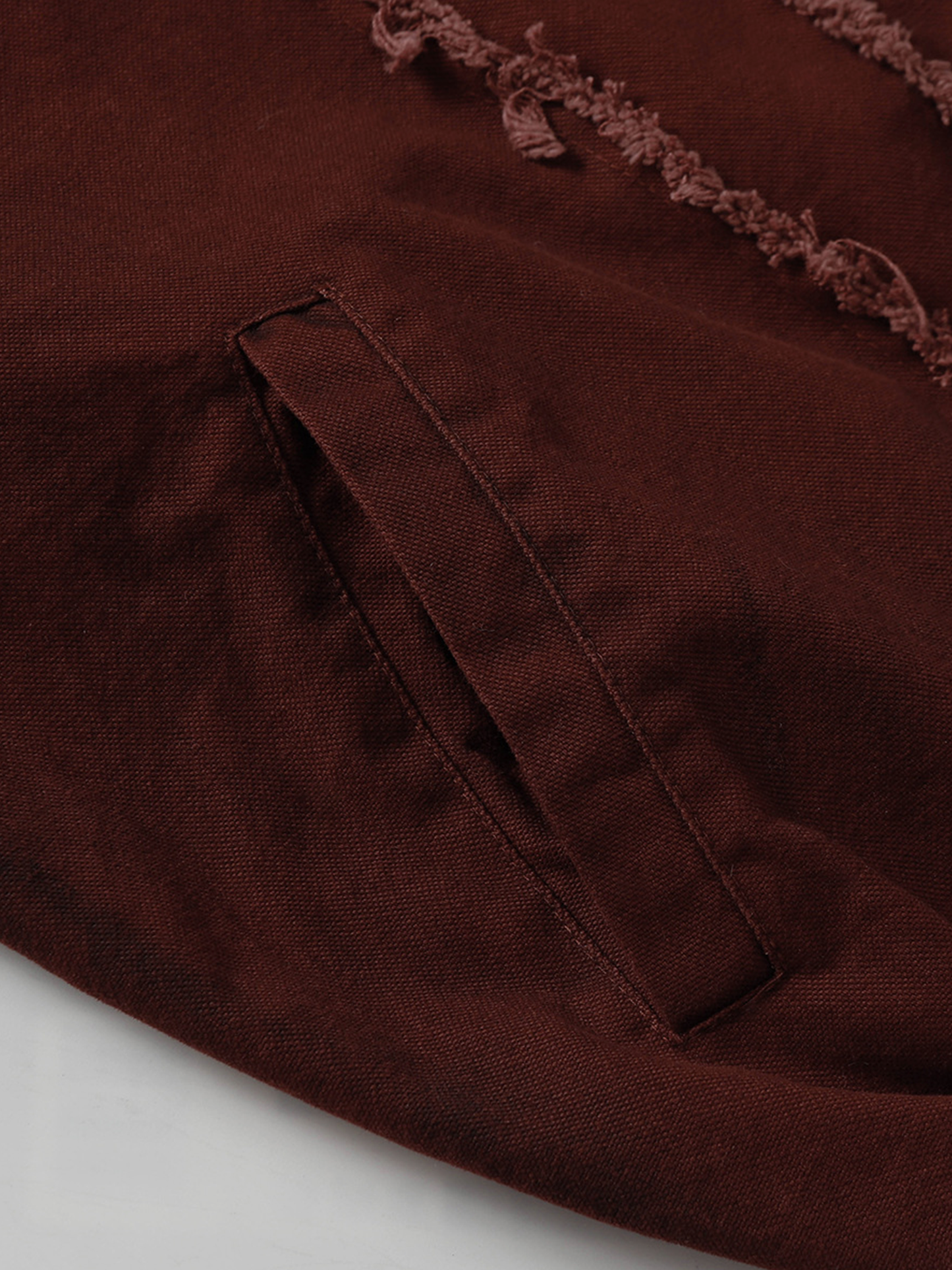 Veste Sweat à Capuche Effilochée Urbaine