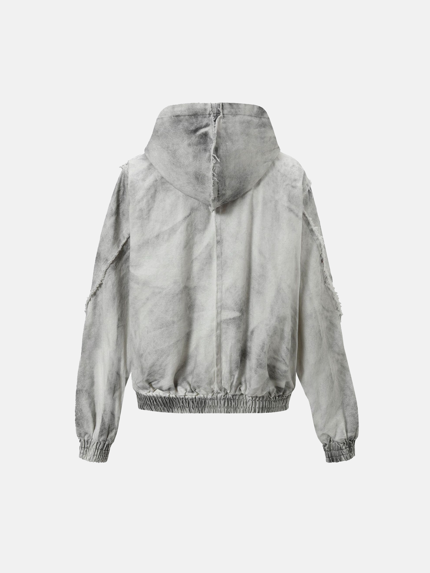 Veste Sweat à Capuche Effilochée Urbaine