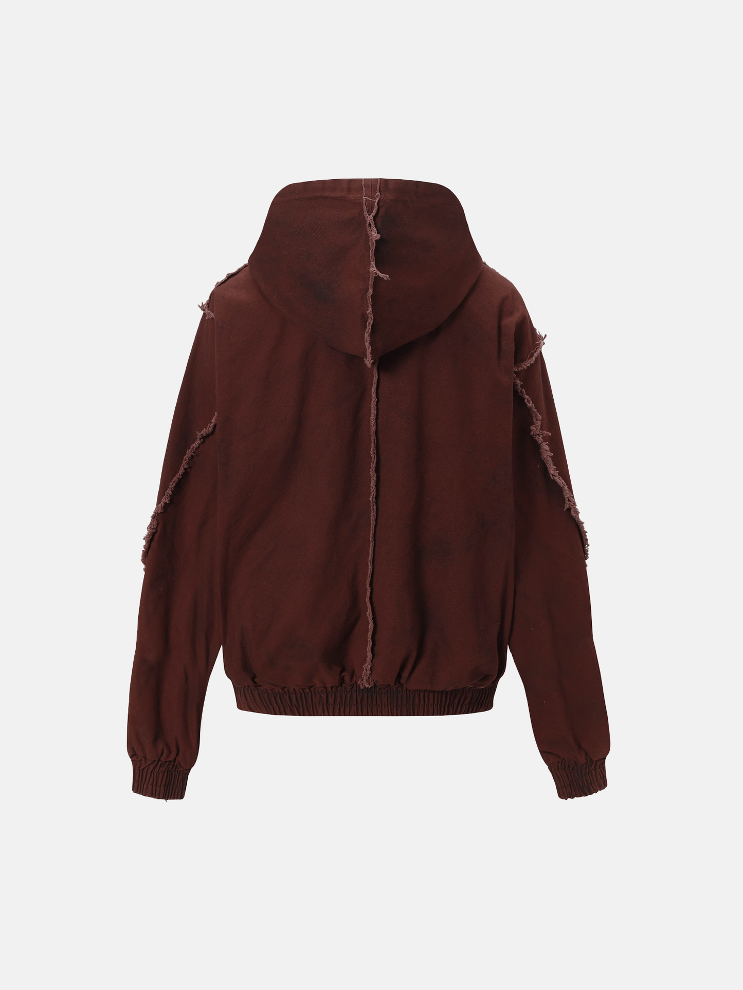 Veste Sweat à Capuche Effilochée Urbaine
