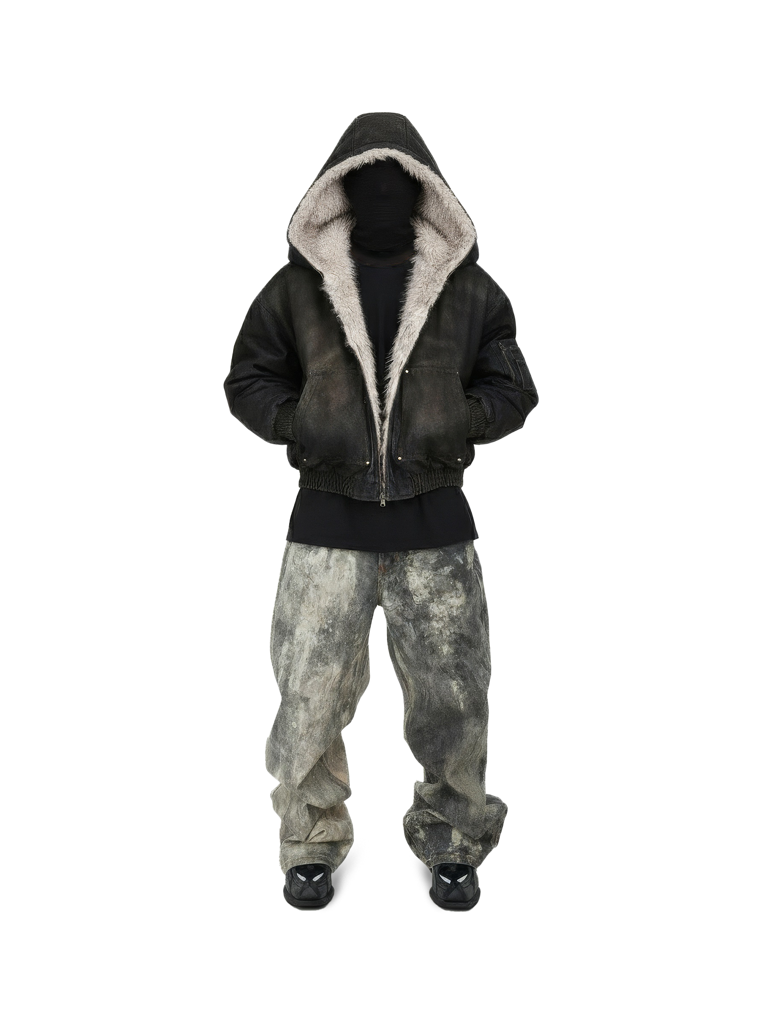 Chaqueta vaquera escarchada
