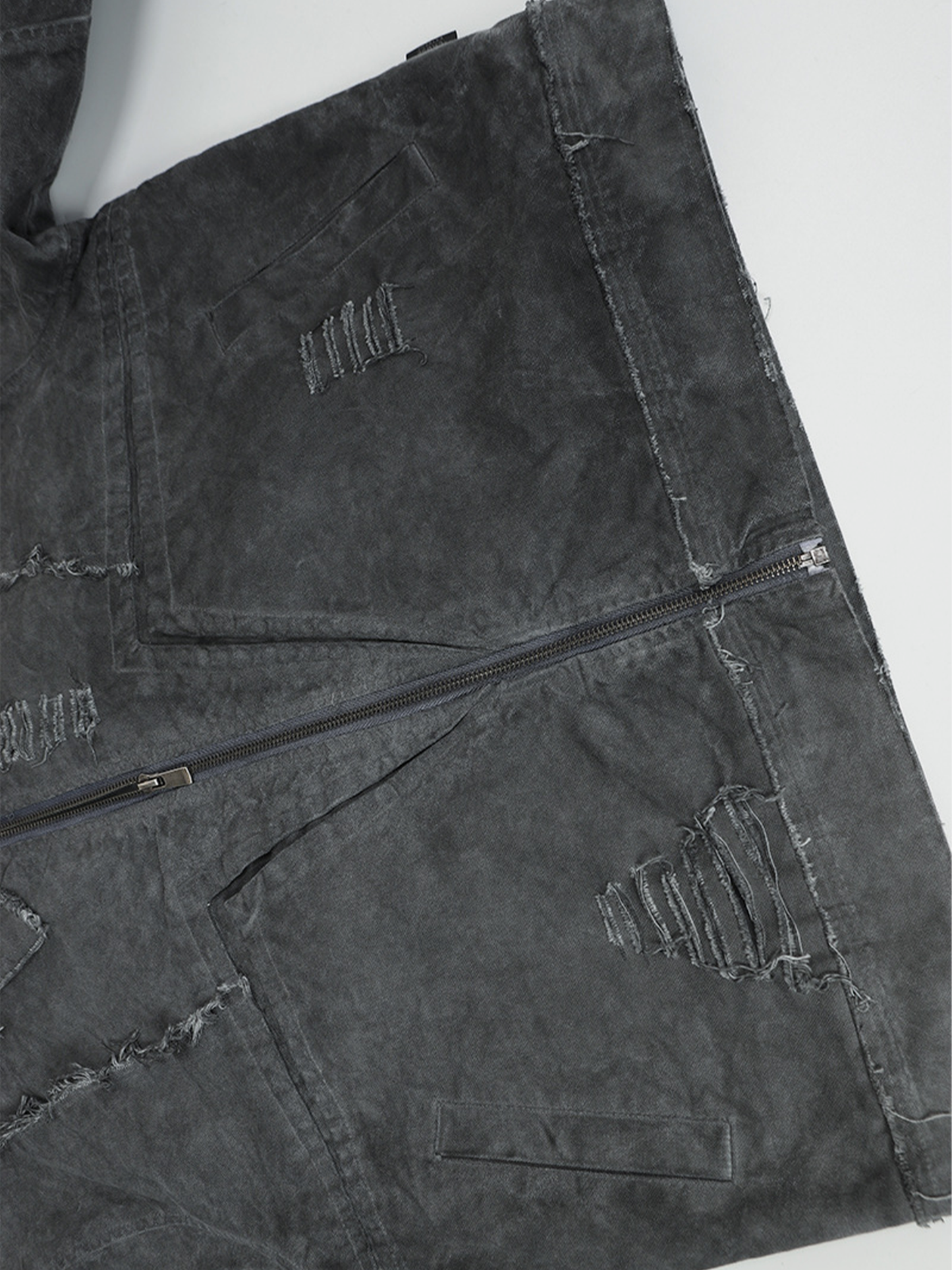 Giacca in denim usurata