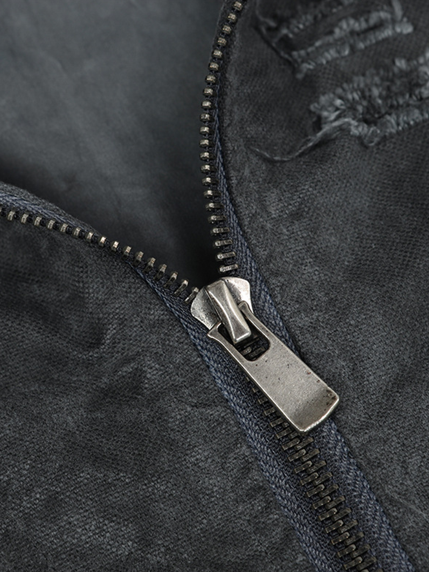 Giacca in denim usurata