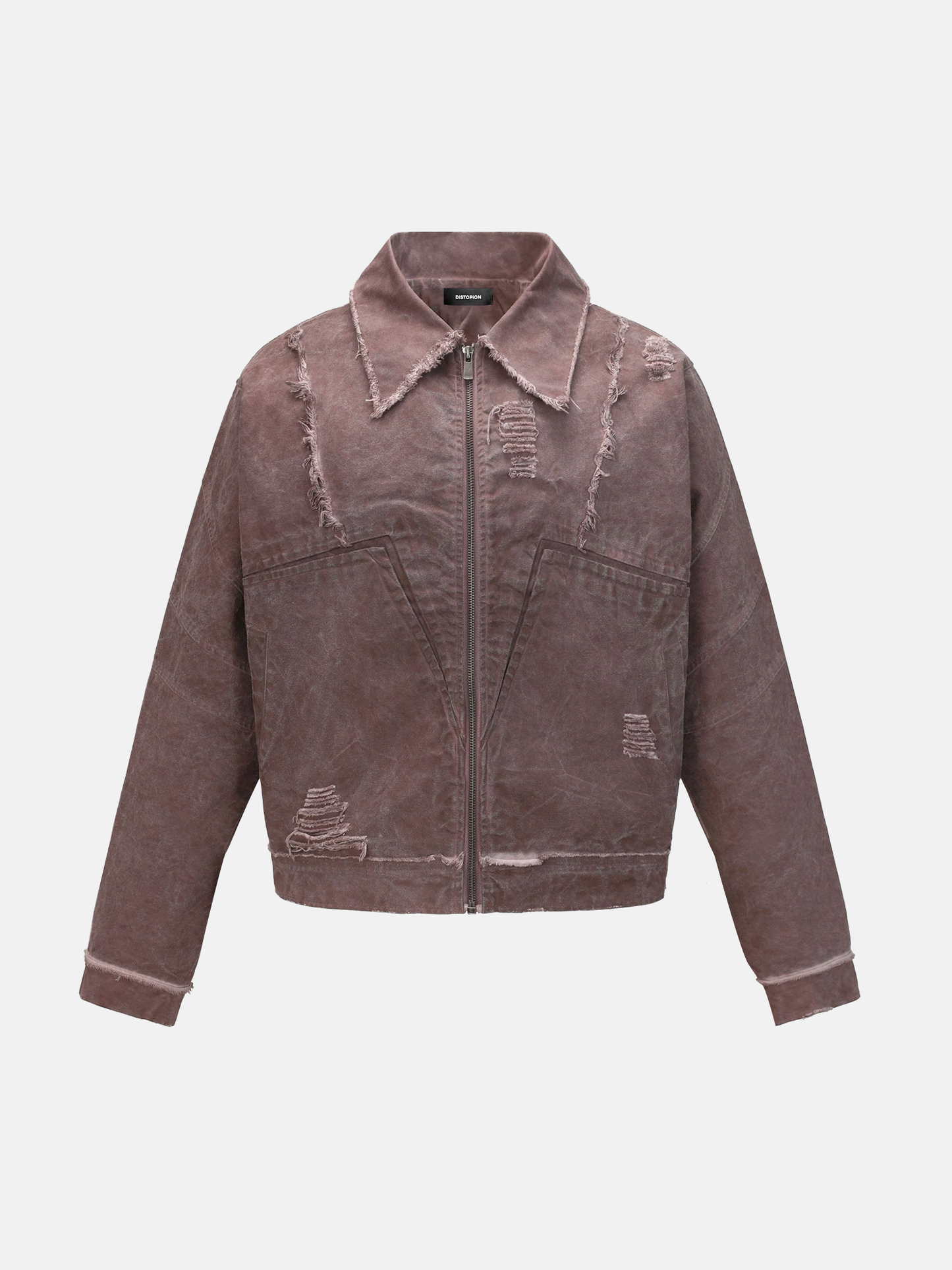 Giacca in denim usurata