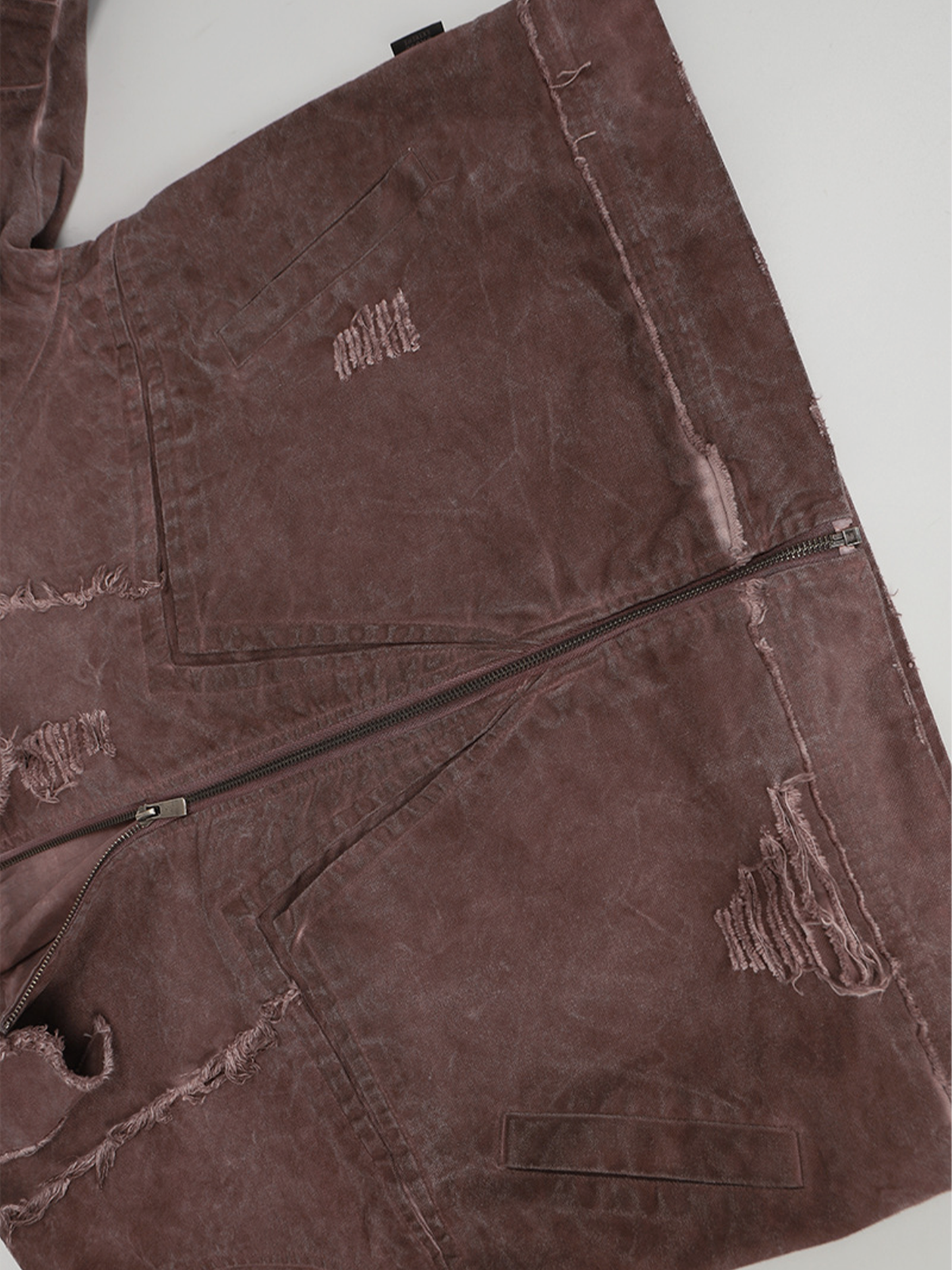 Giacca in denim usurata