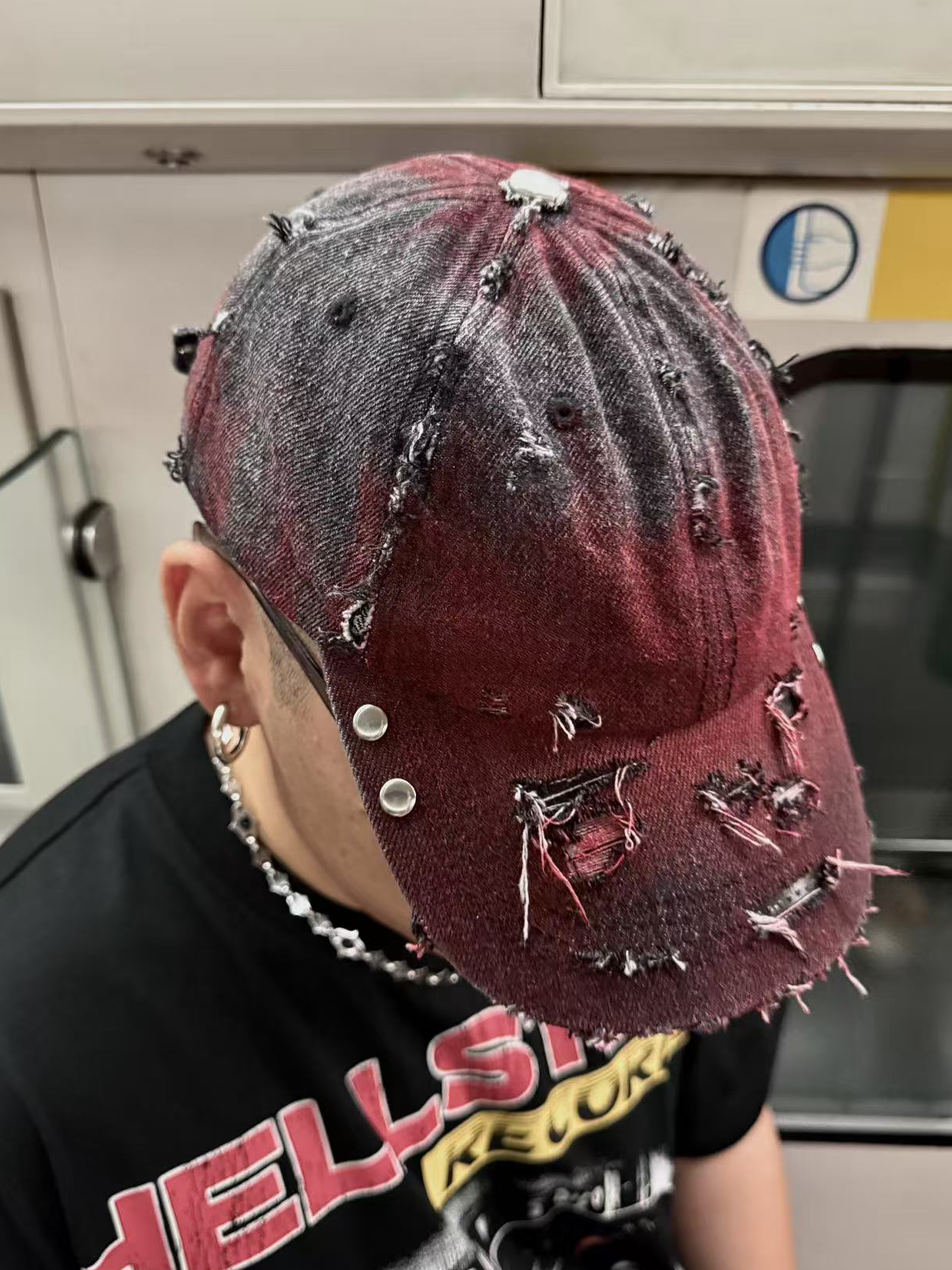 Distressed Stud Cap
