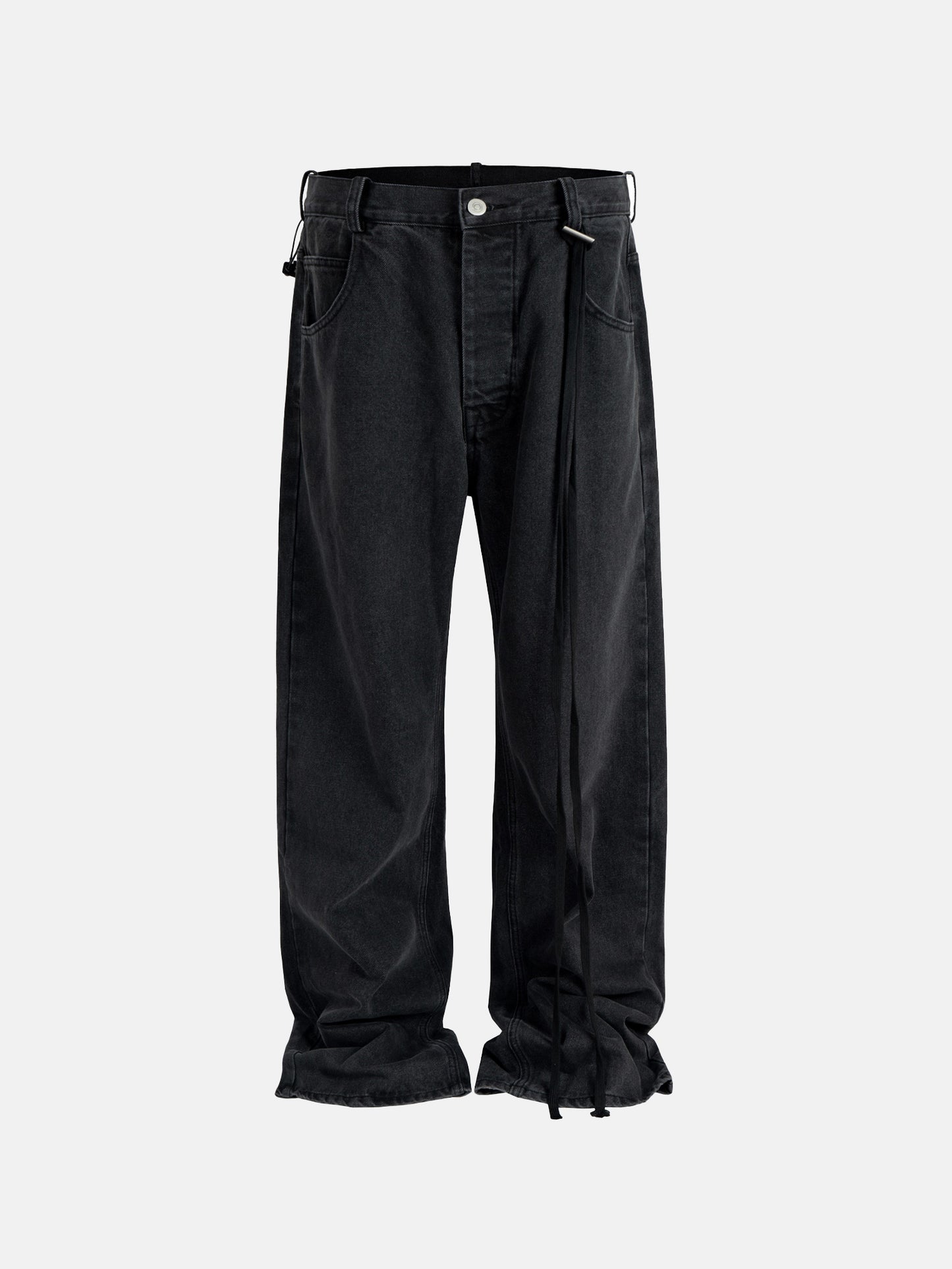 Drape Black Jeans
