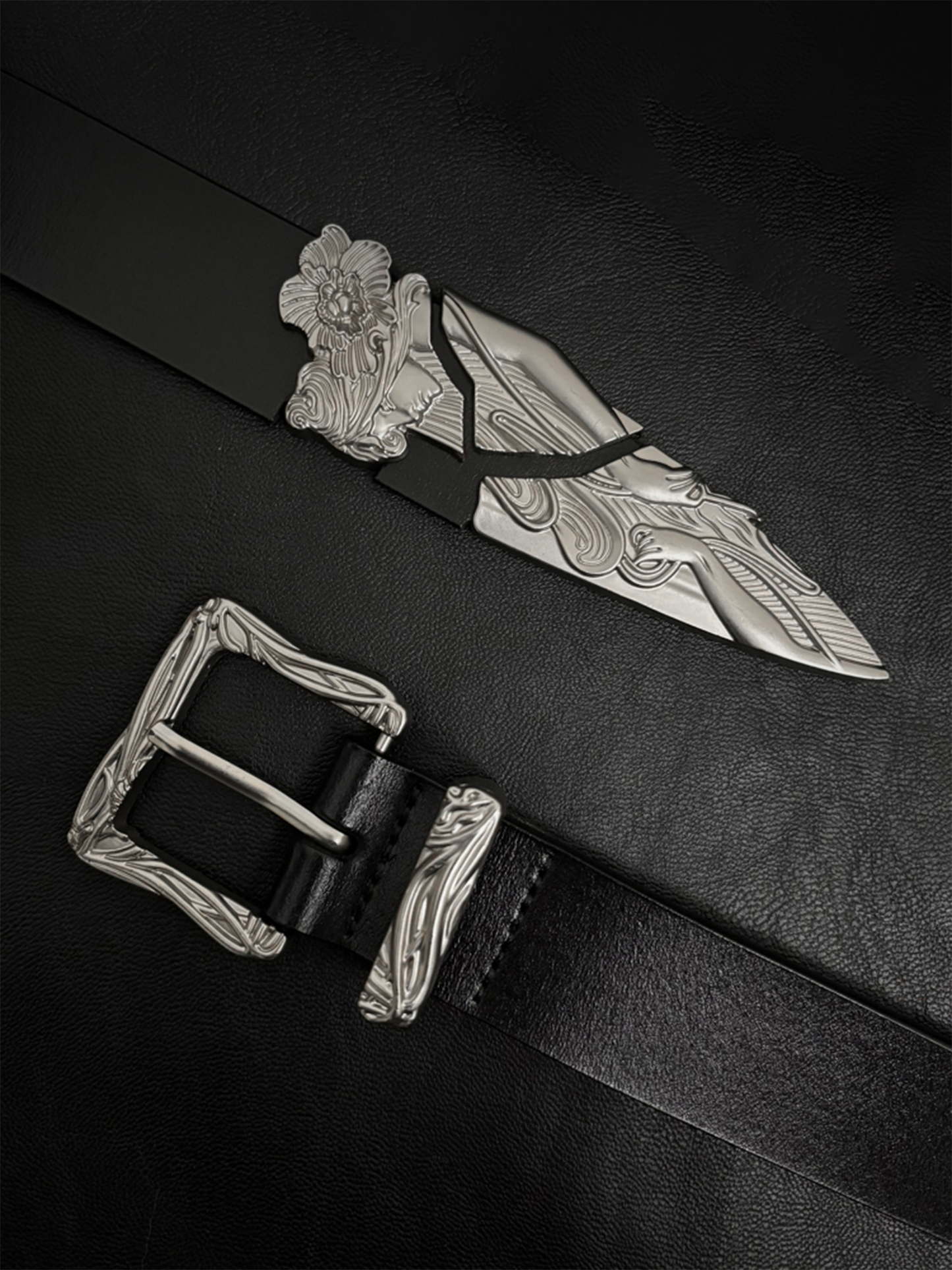 Engraved Buckle Belt