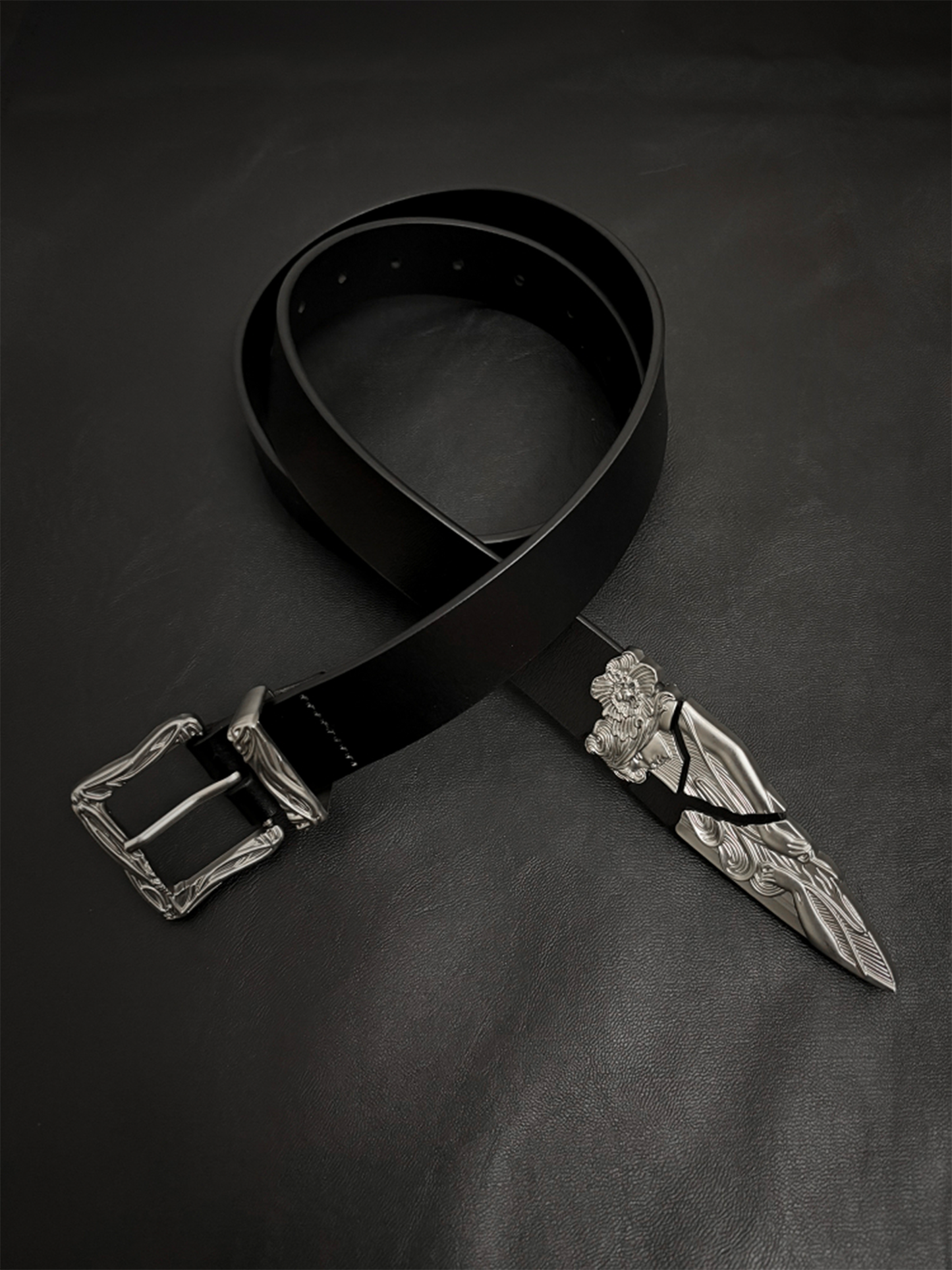 Engraved Buckle Belt