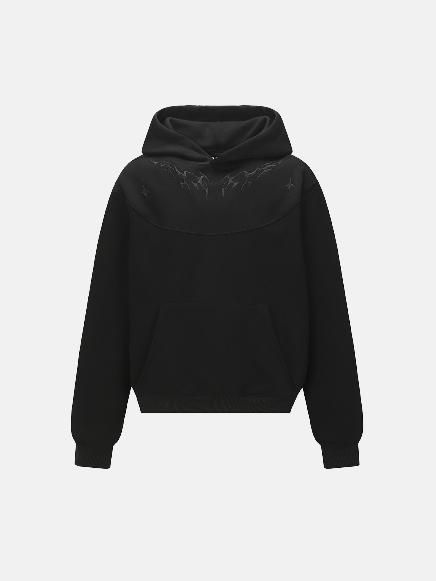 Sweat à capuche à broderie flamme