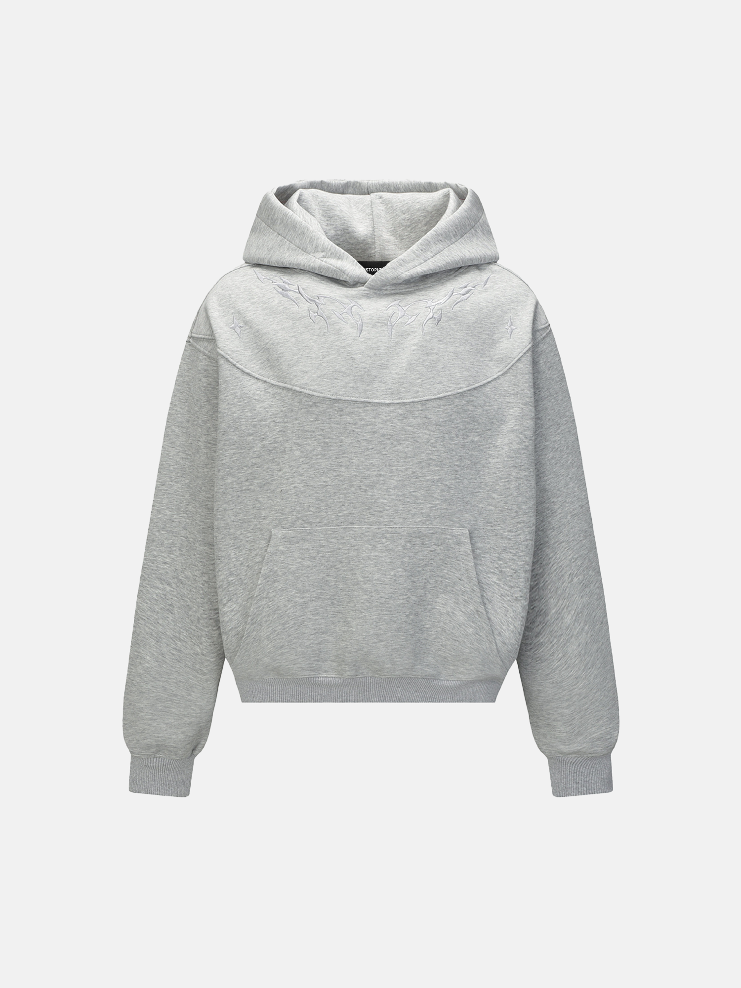 Sweat à capuche à broderie flamme