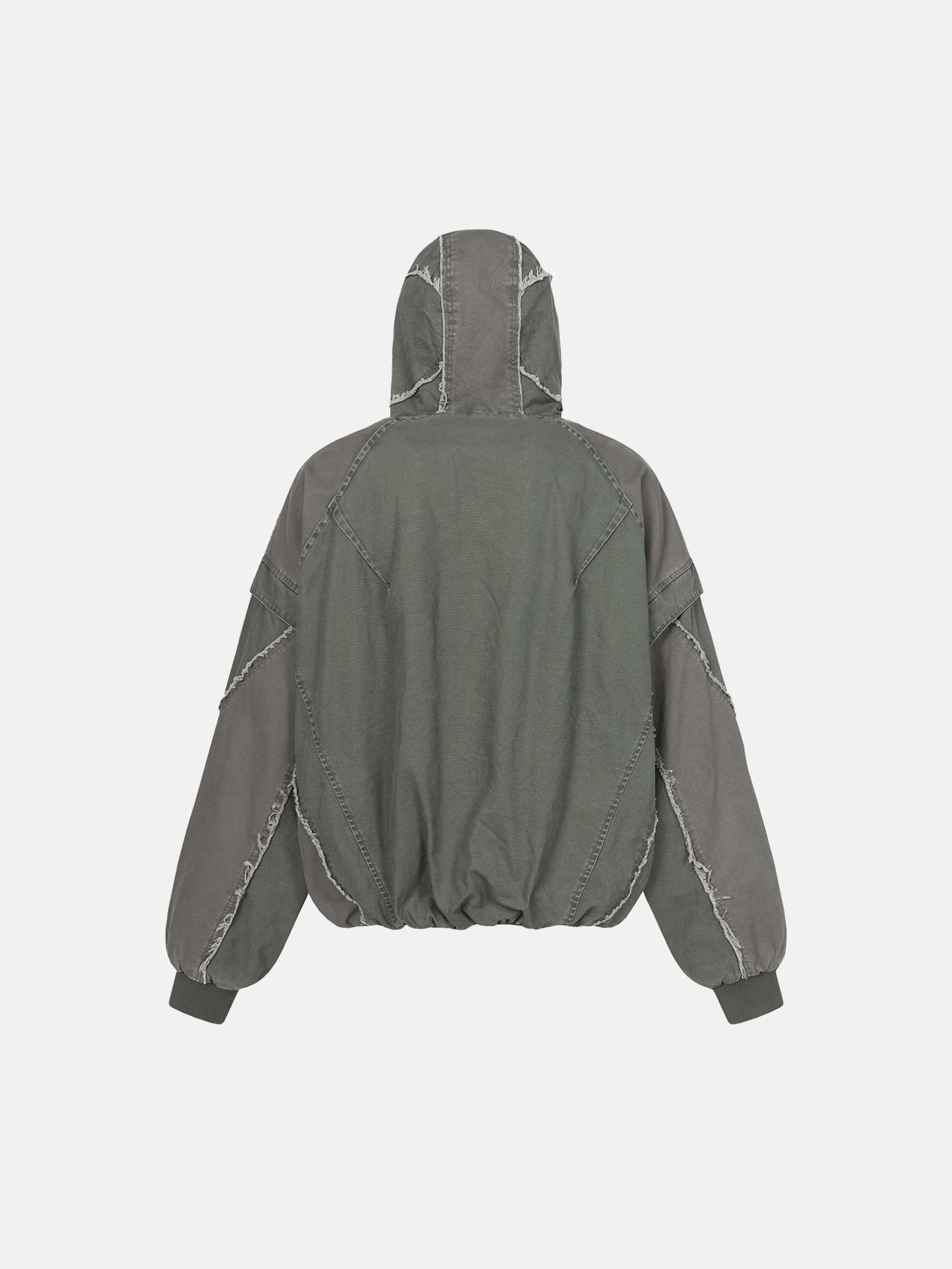 Chaqueta con Costuras Deshilachadas