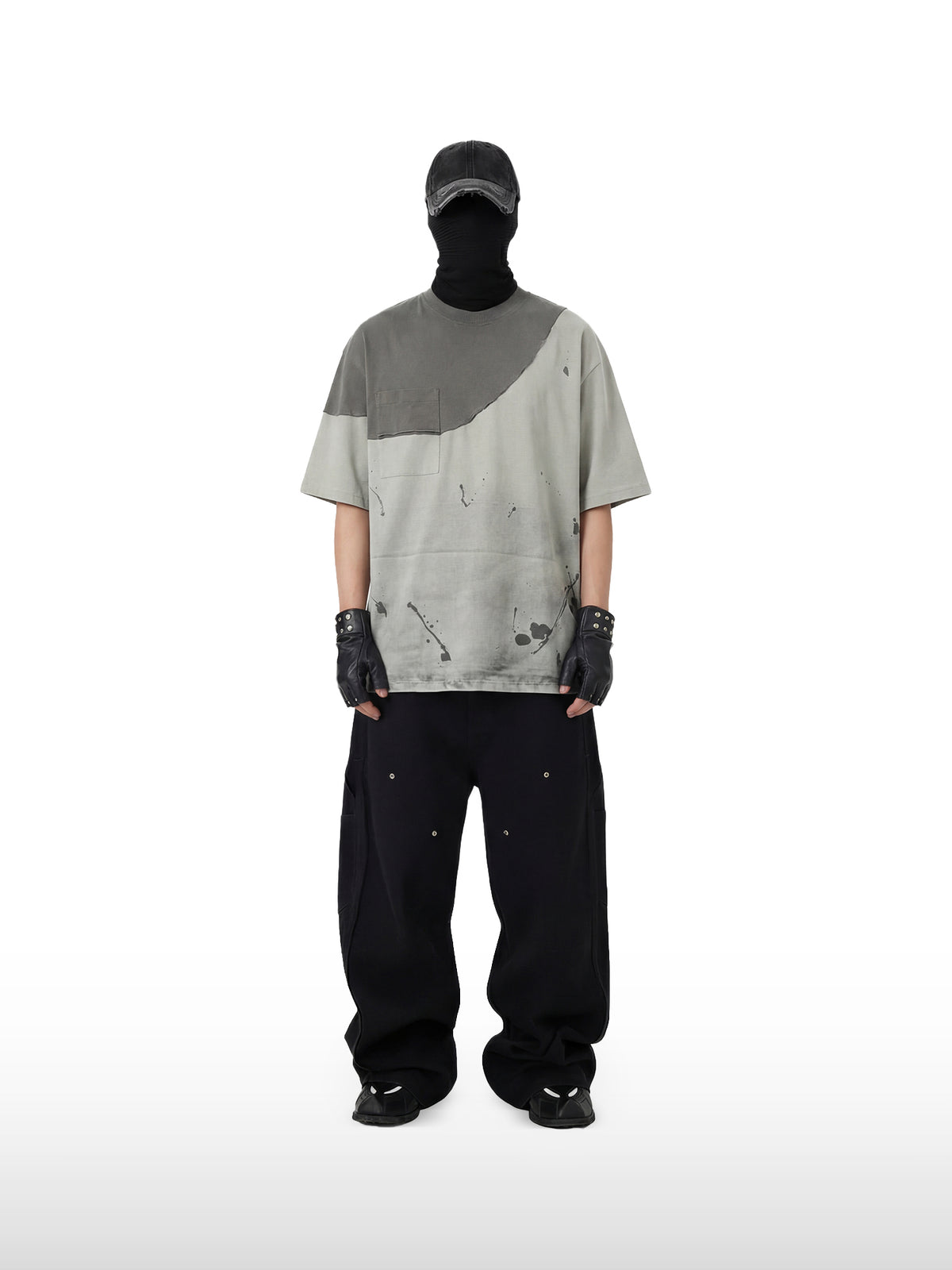 T-shirt éclaboussé Facade