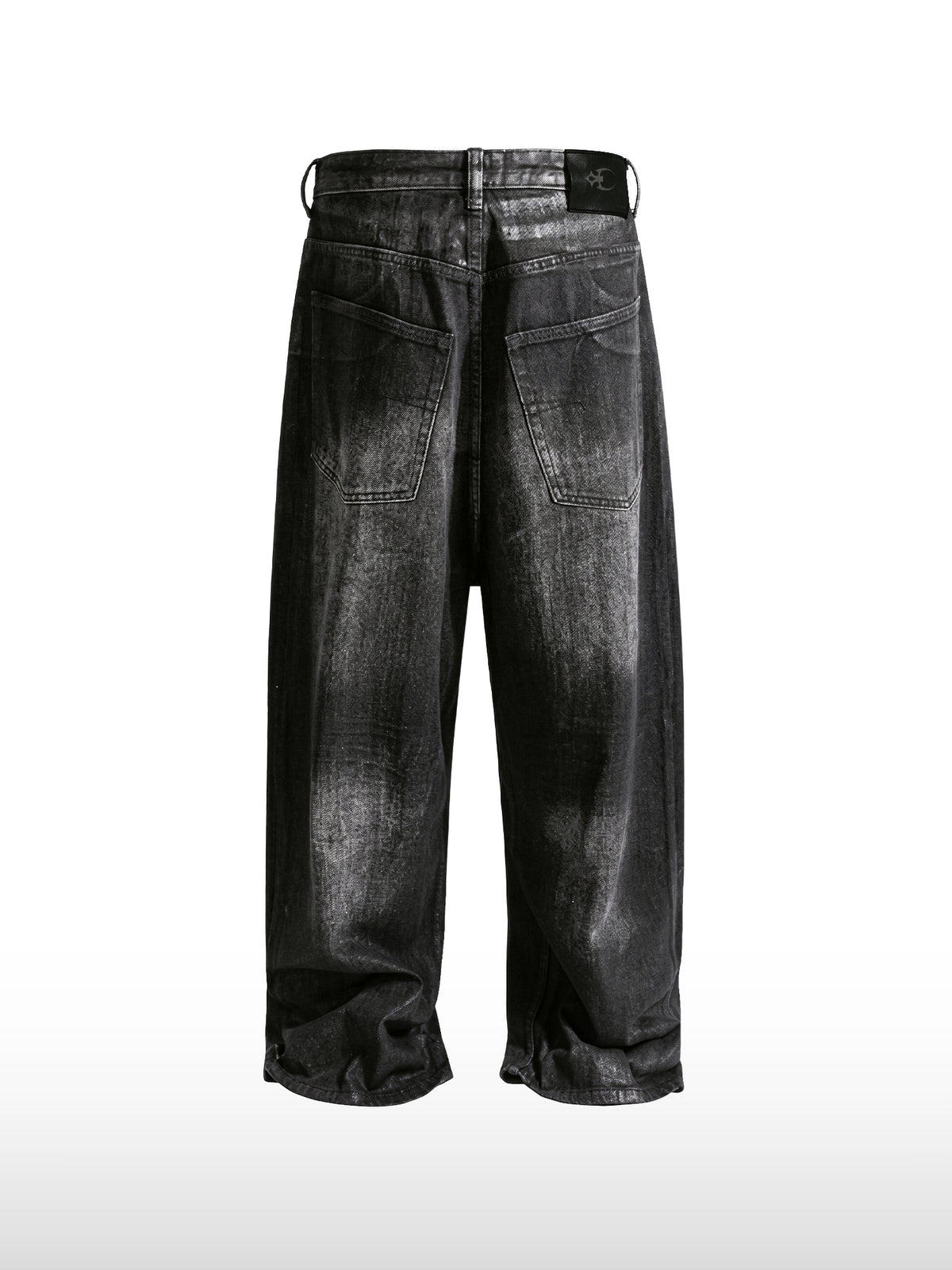 Faded Black Wide Jeans