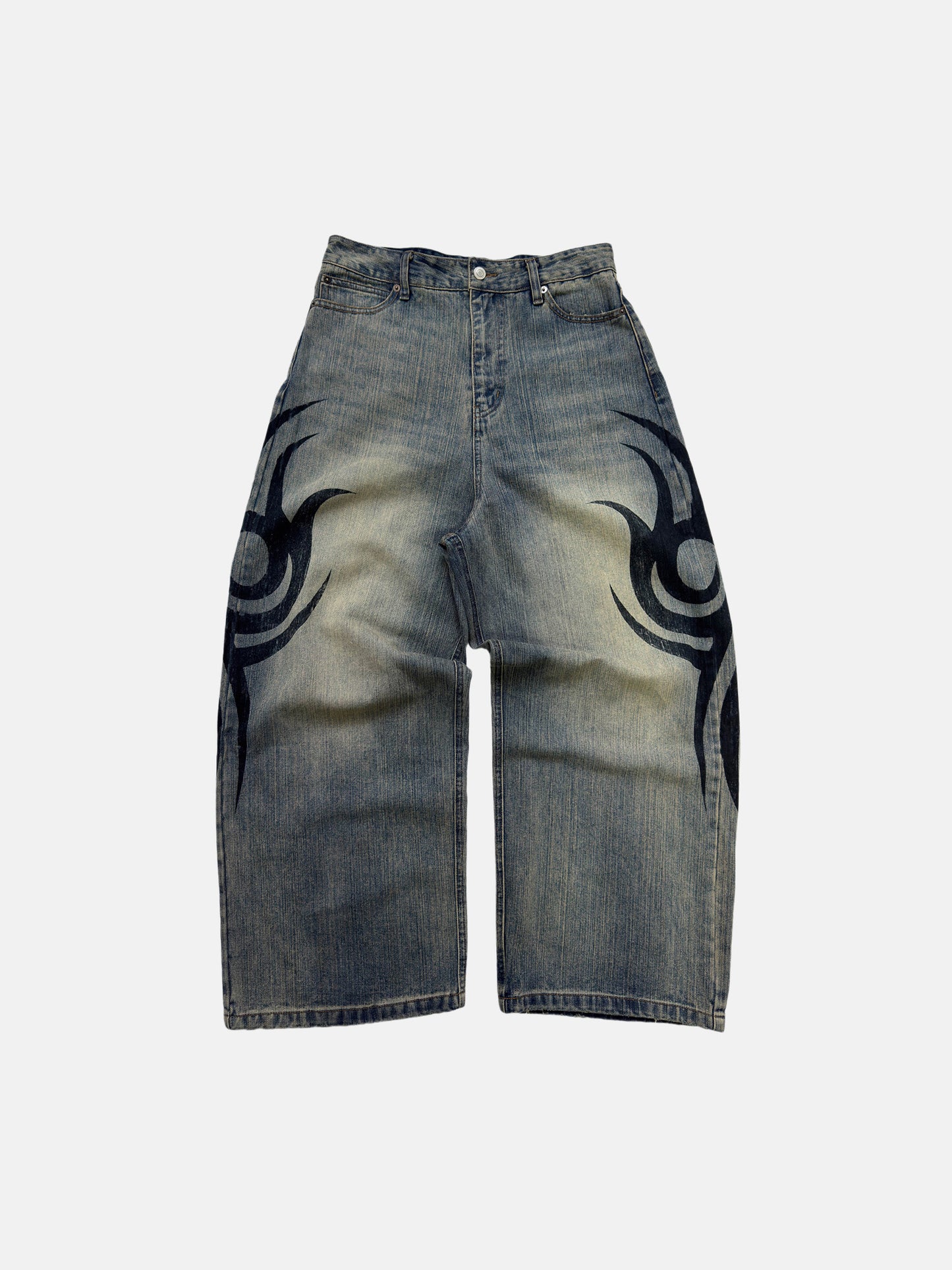 Faded Tribal Jeans