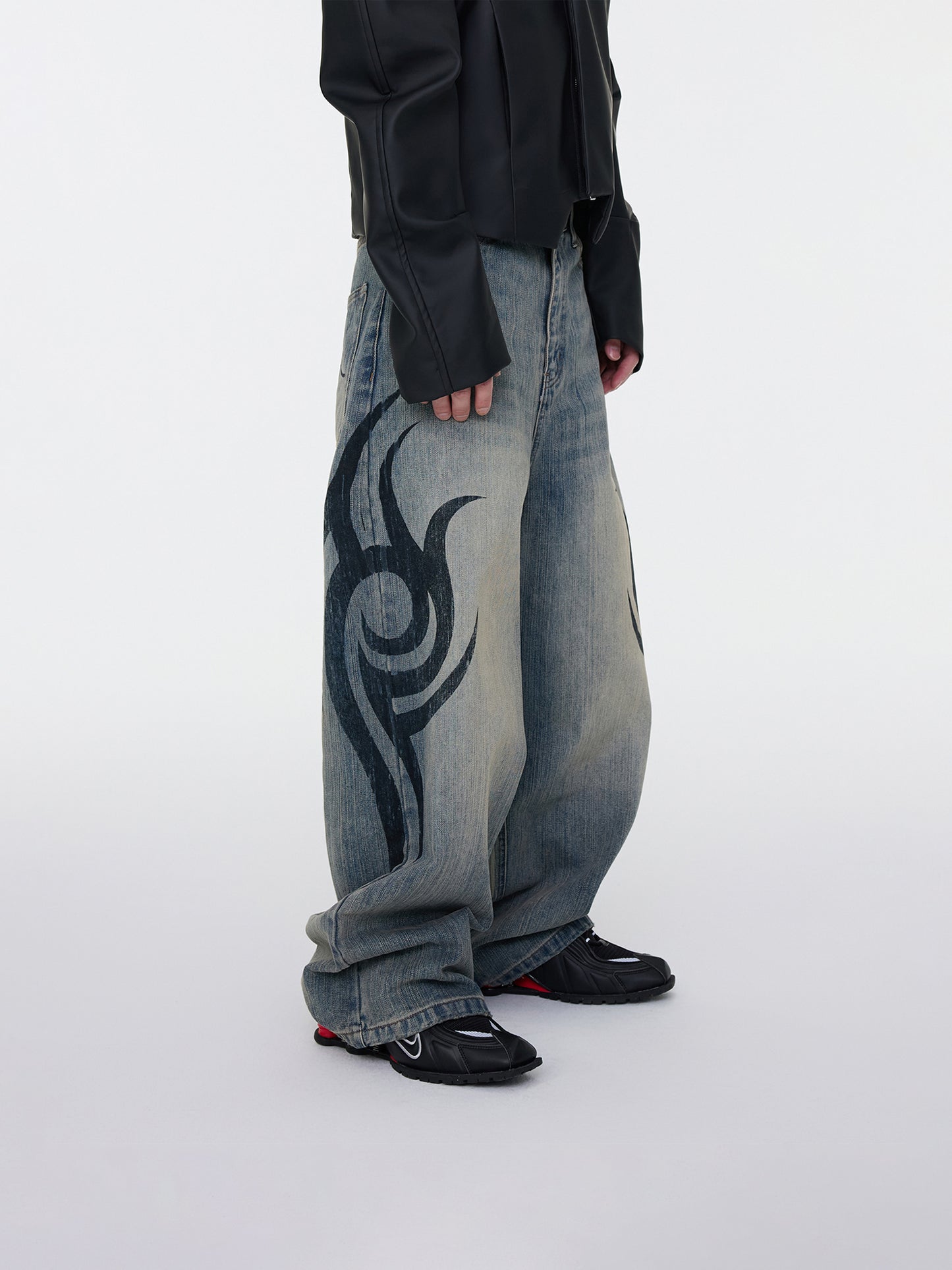 Faded Tribal Jeans