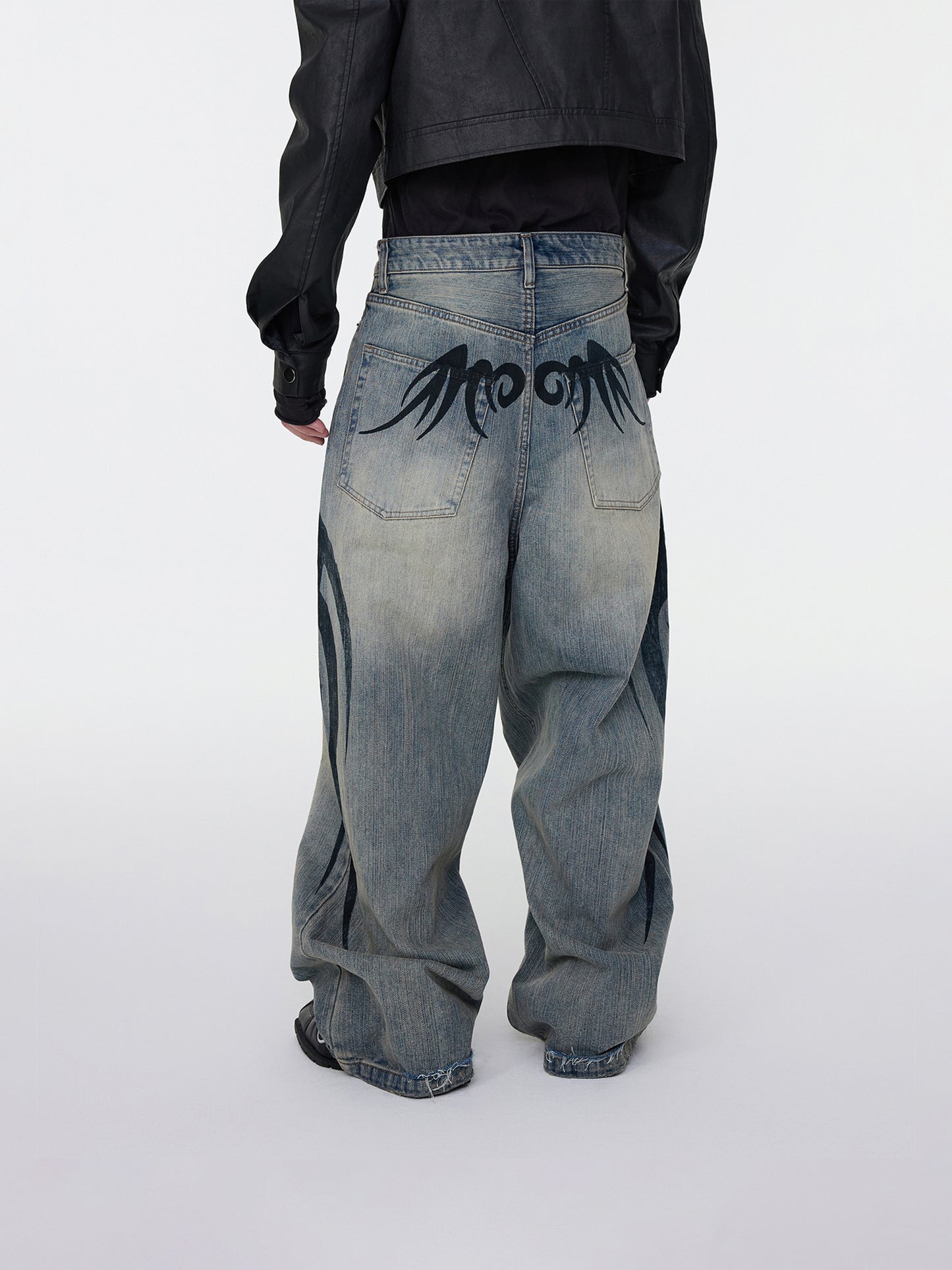 Faded Tribal Jeans