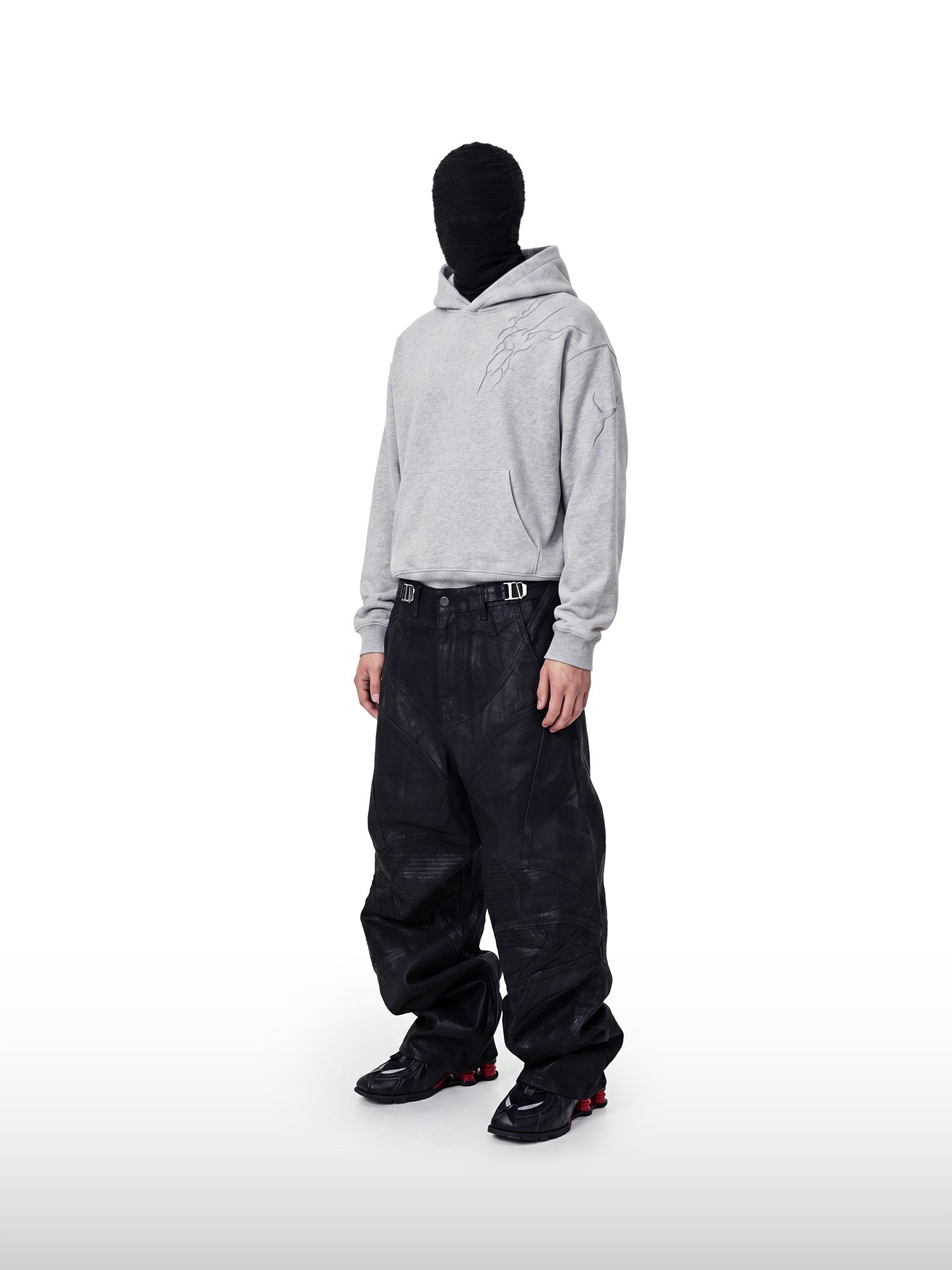 Sweat à Capuche Oversize Glitch Vein