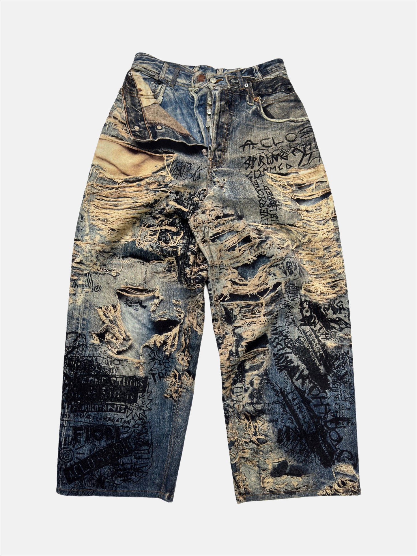 Graffiti Rift Jeans