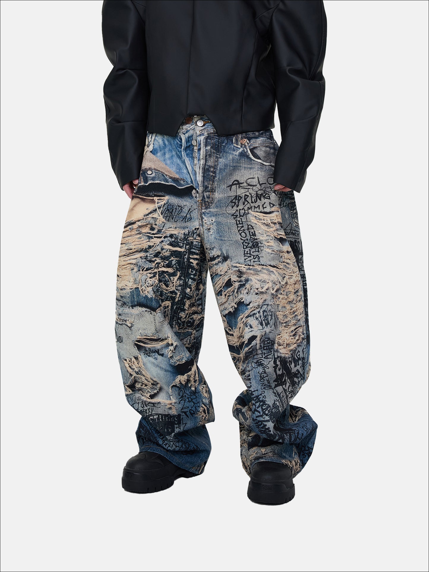 Graffiti Rift Jeans