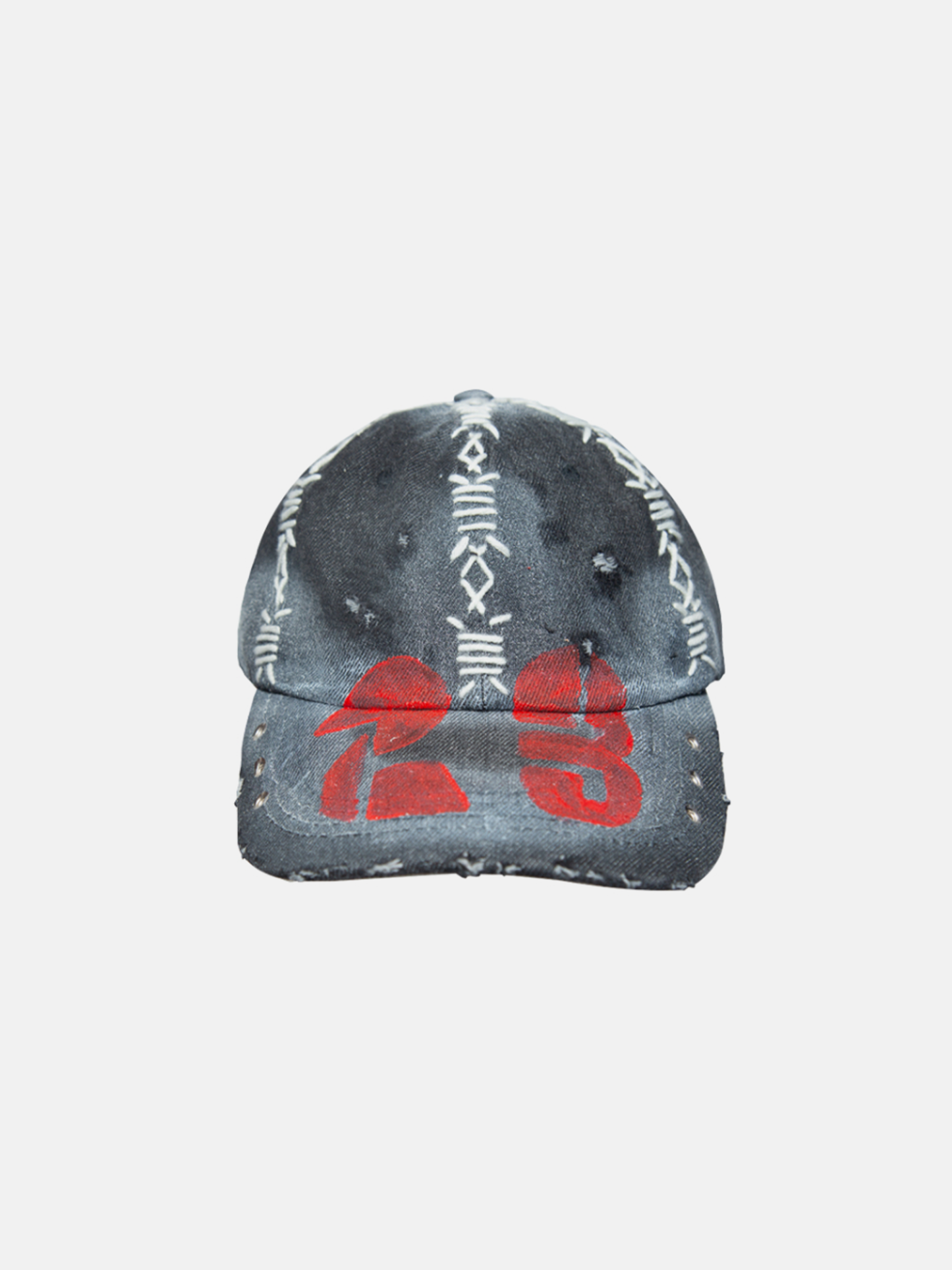 Grey Red 23 Cap