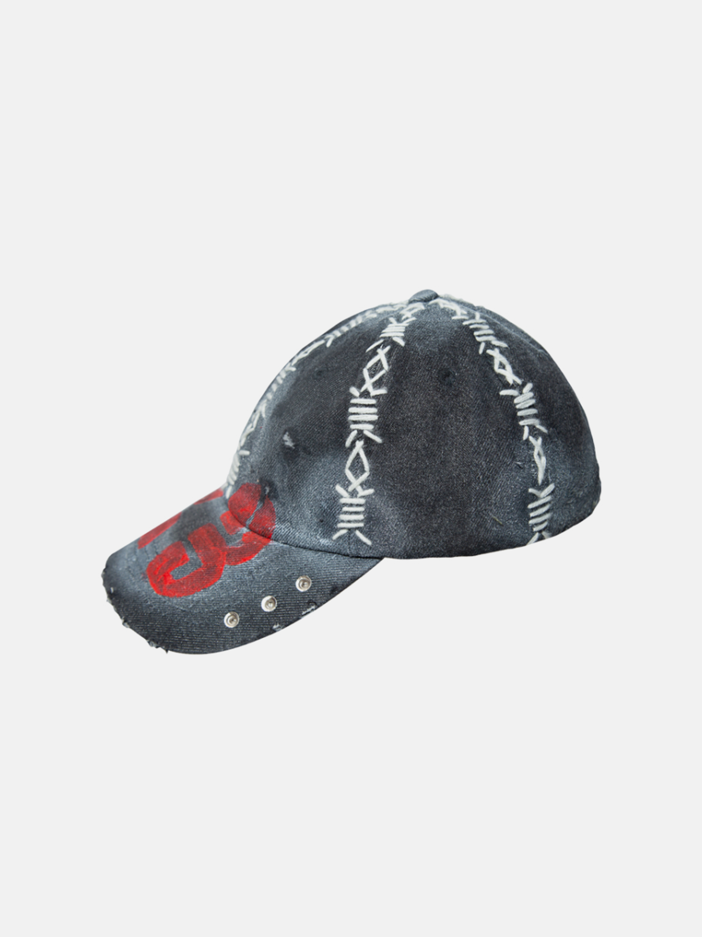 Grey Red 23 Cap