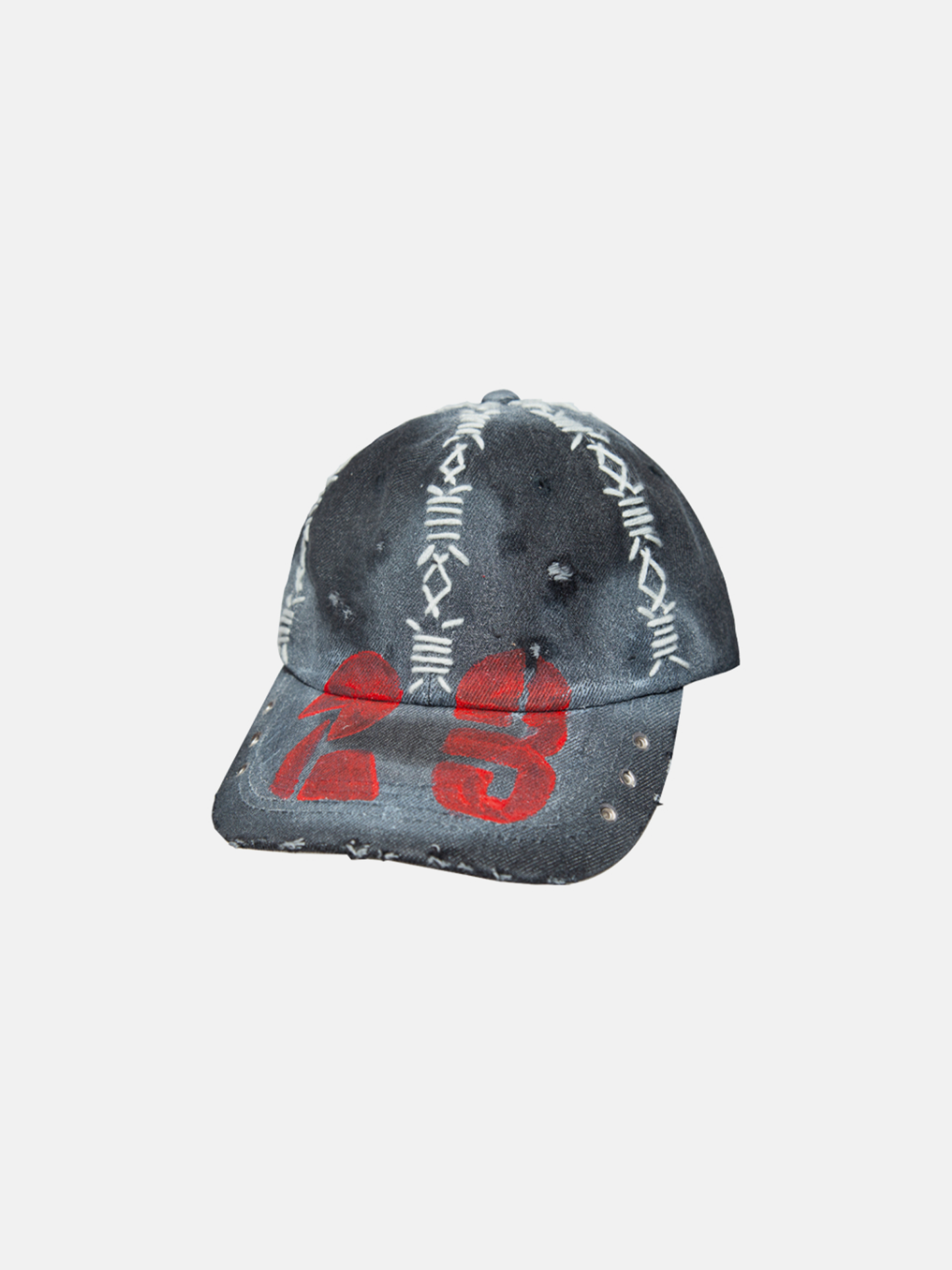 Grey Red 23 Cap