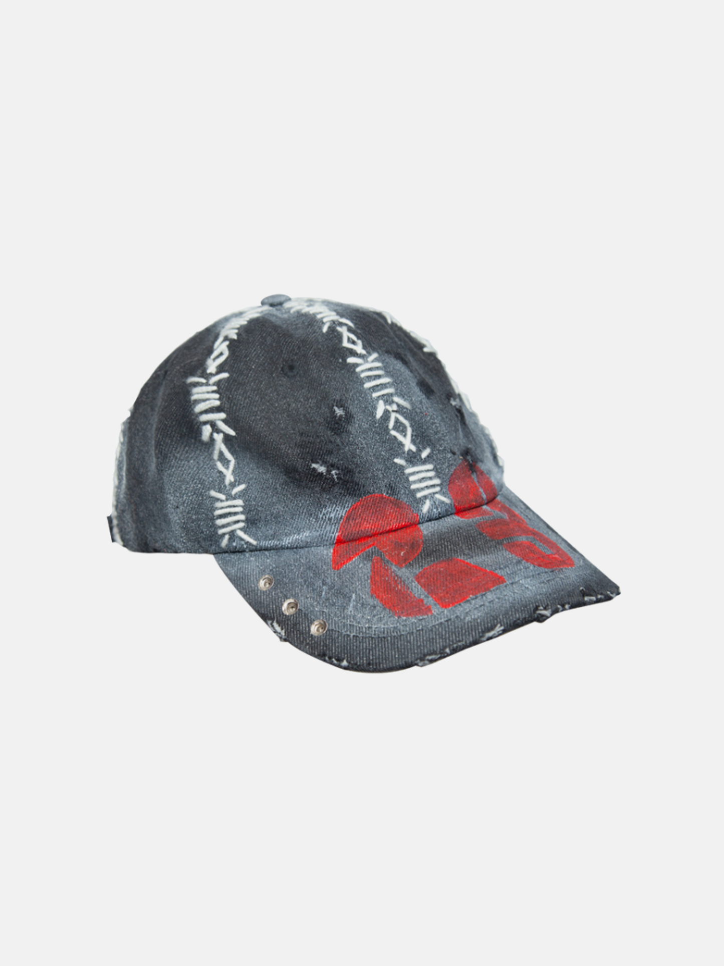 Grey Red 23 Cap
