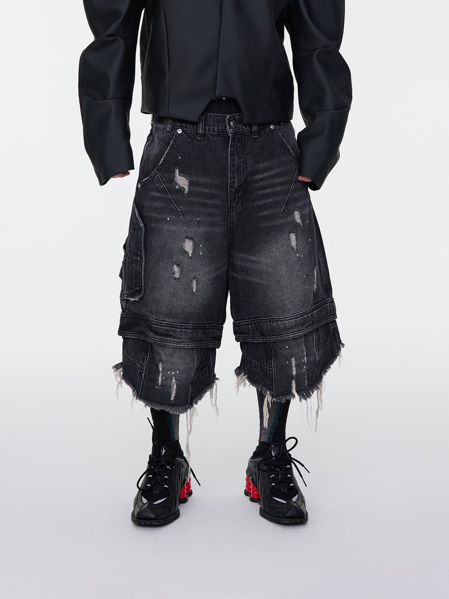 Grunge-Jeansshorts