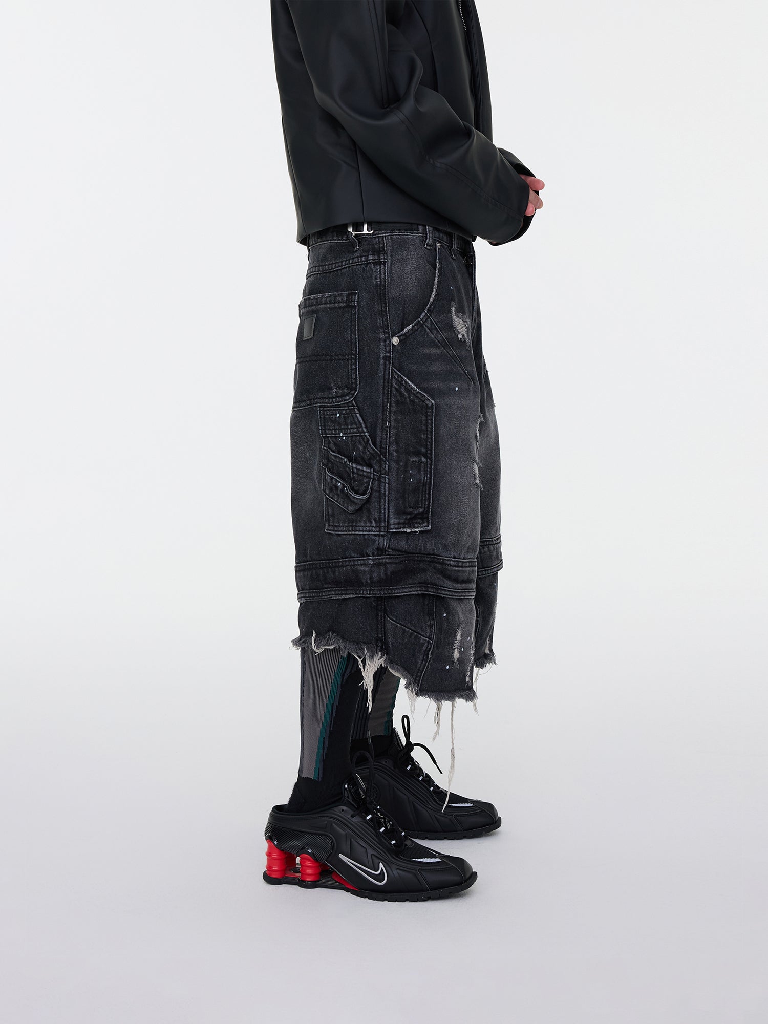 Grunge-Jeansshorts