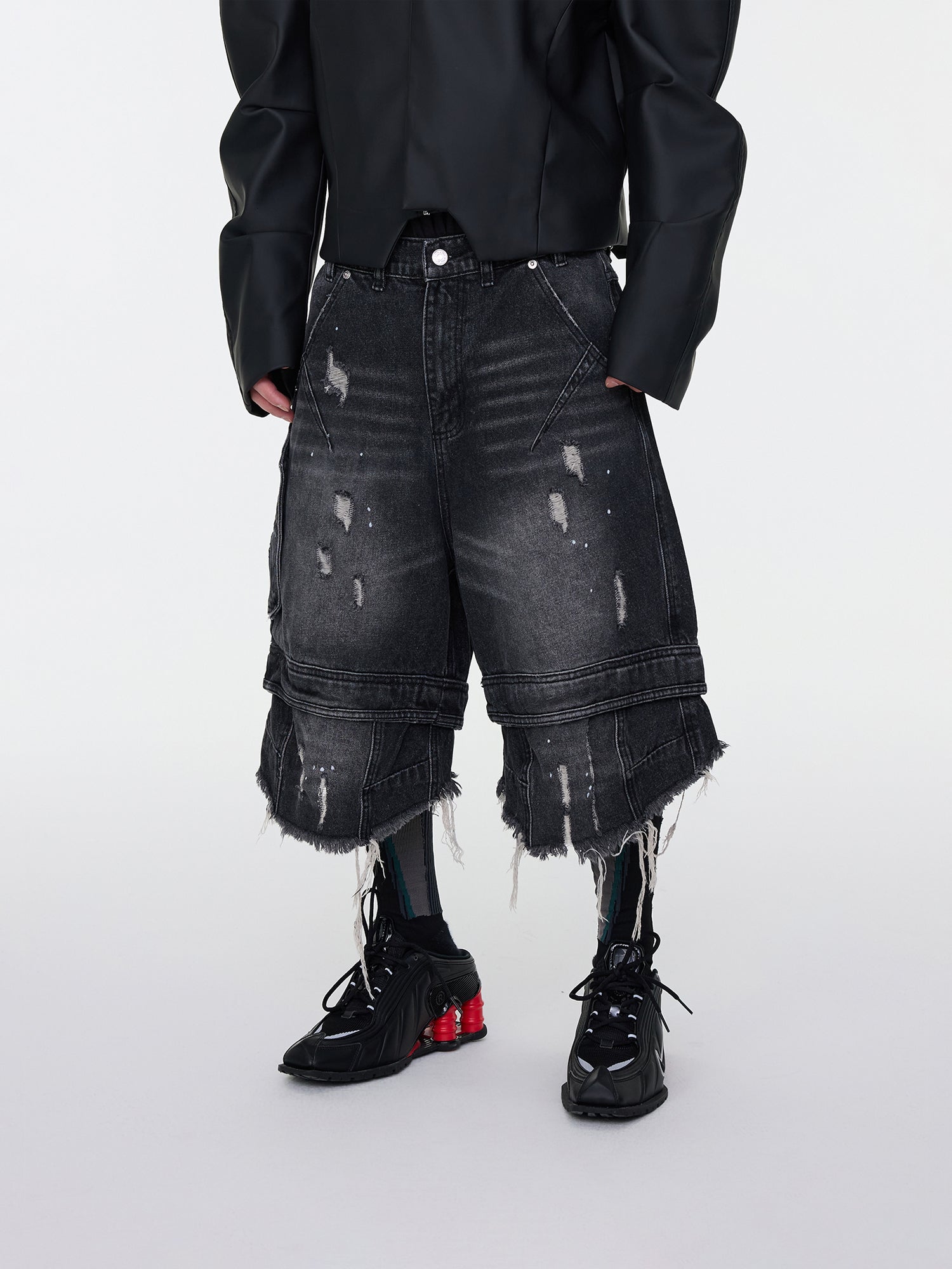 Grunge-Jeansshorts
