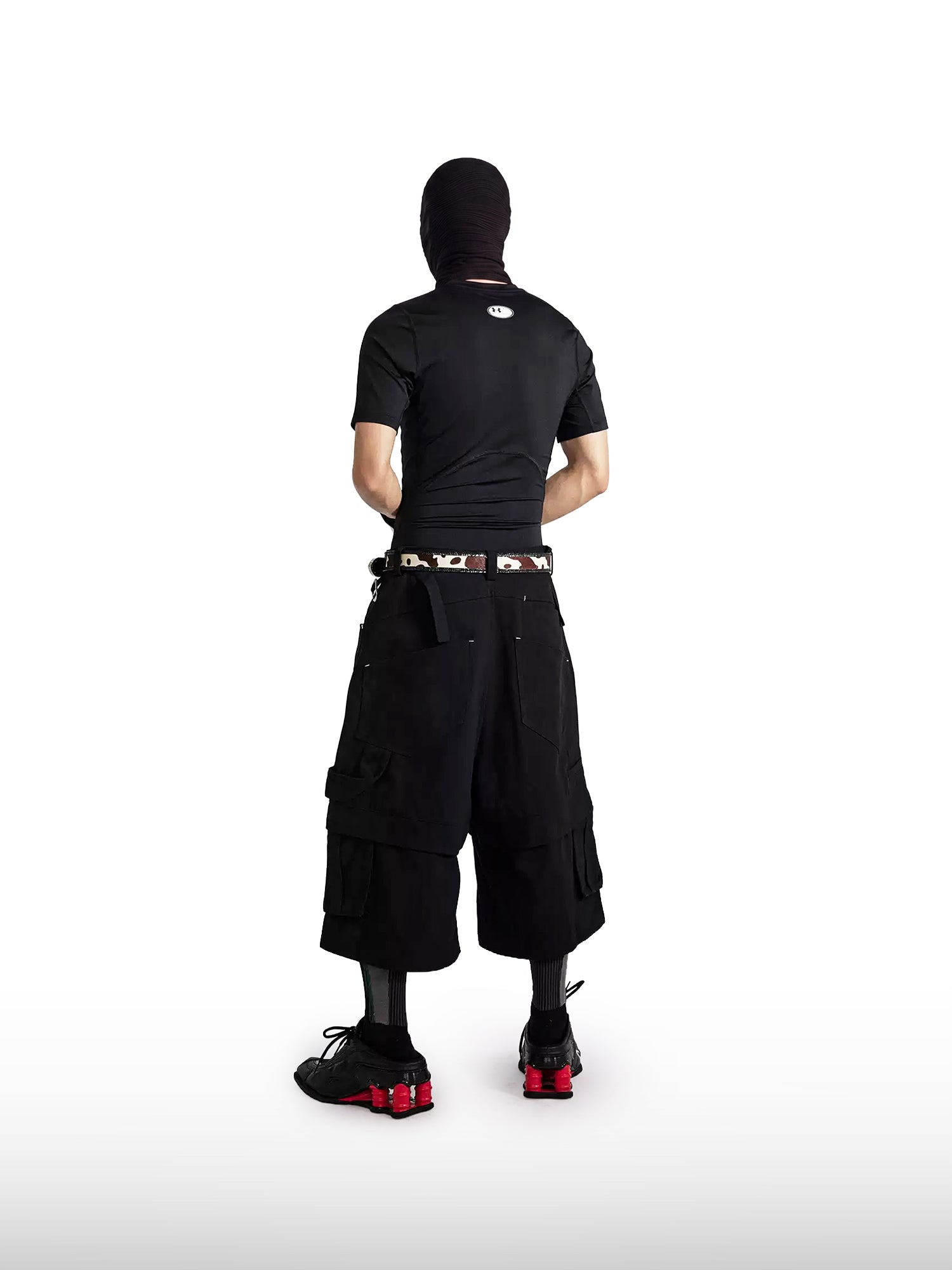 Layered Cargo Streetwear Shorts