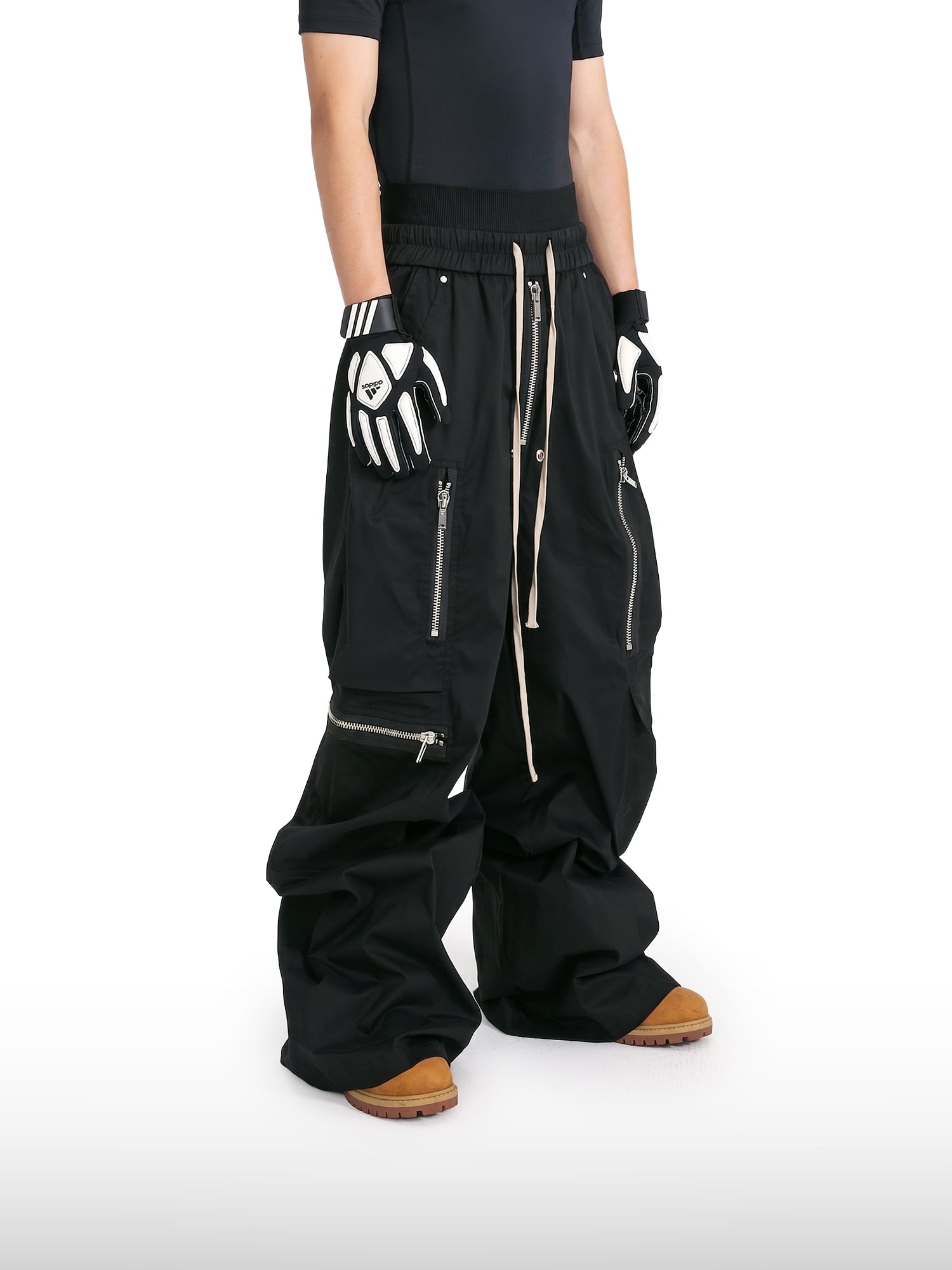Multi-Zip Wide Pants