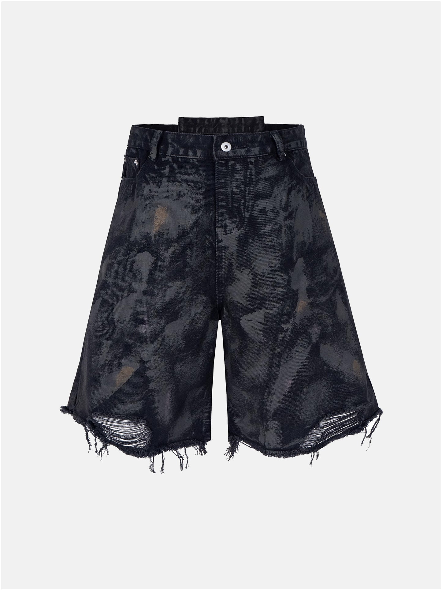 Noir Fray Shorts