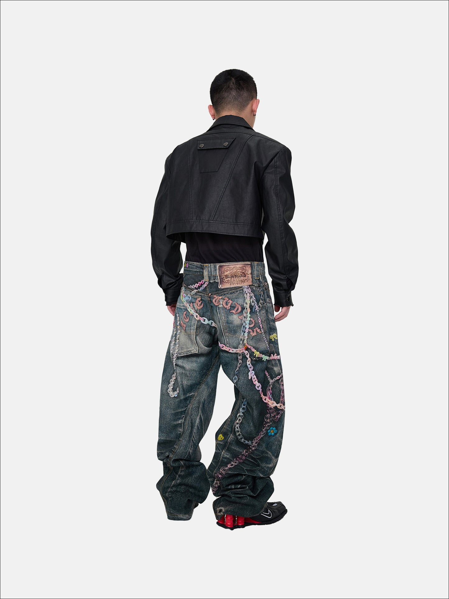 Painted Chain Jeans