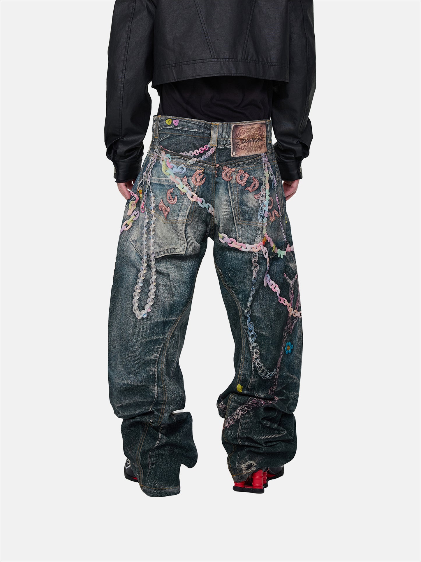 Painted Chain Jeans