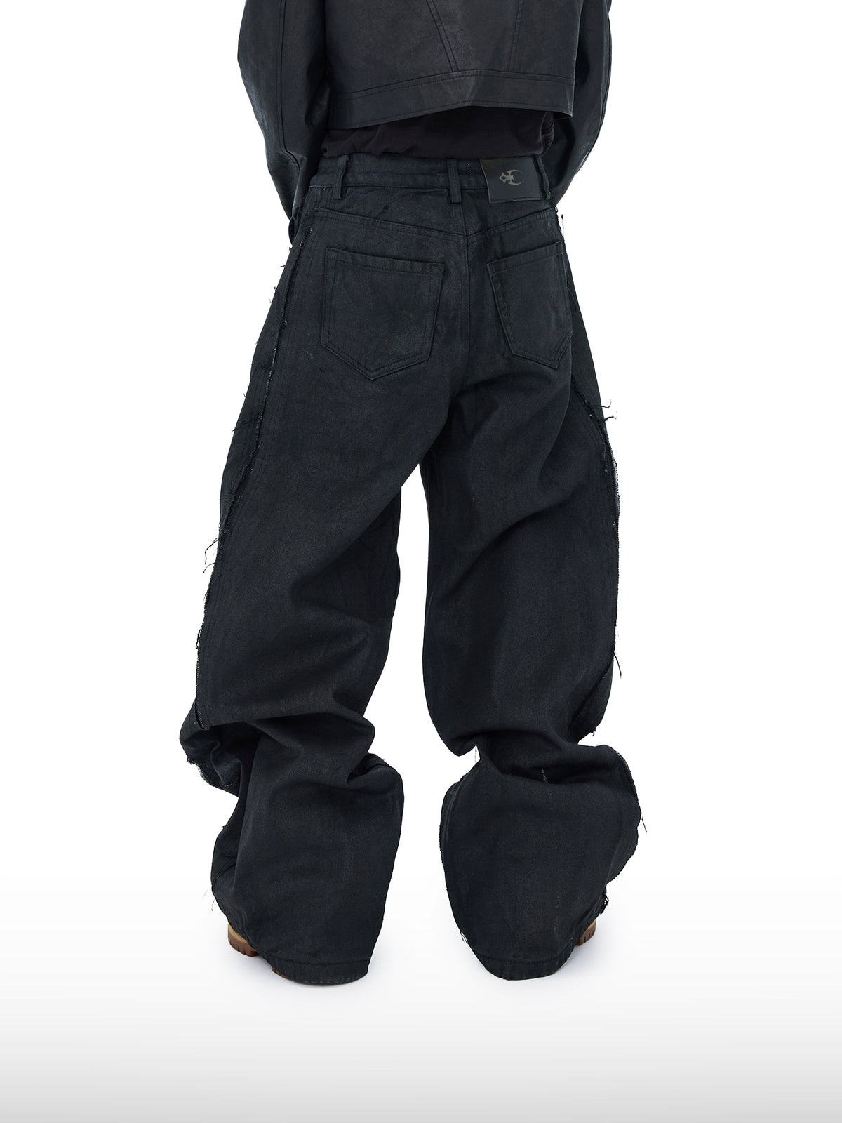 Gitzwarte jeans