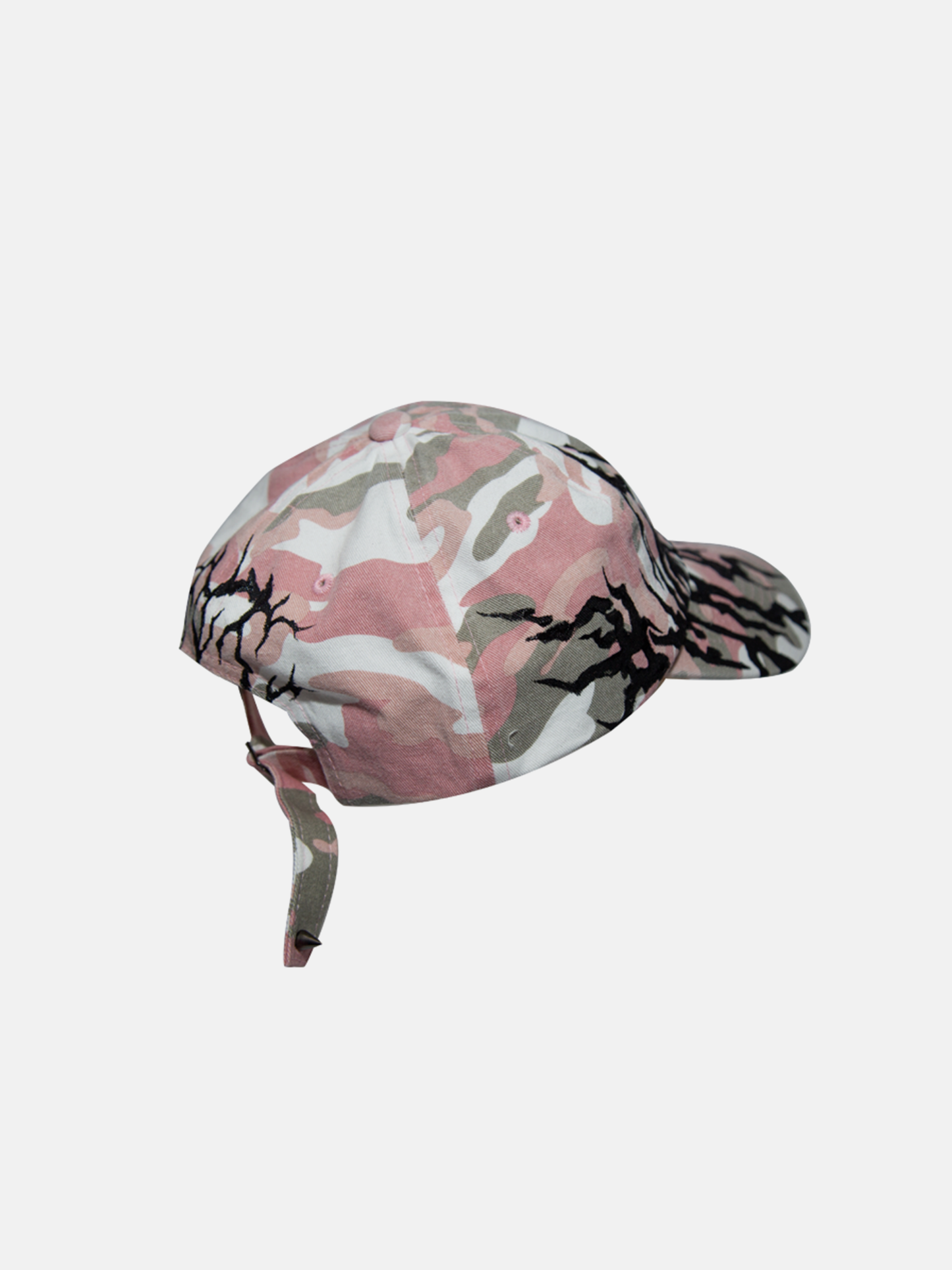 Pink Camo Flame Cap