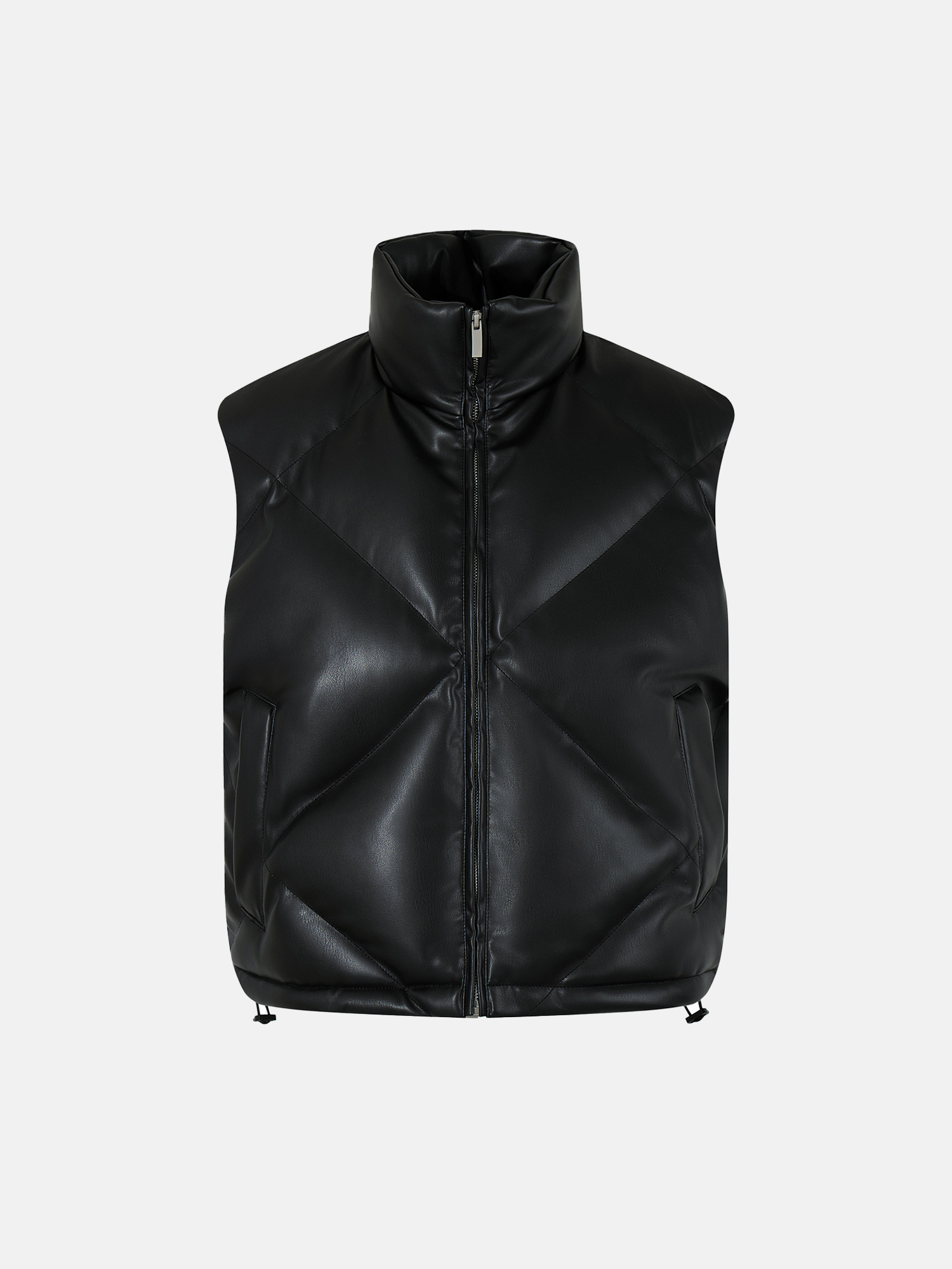 Gilet nero trapuntato